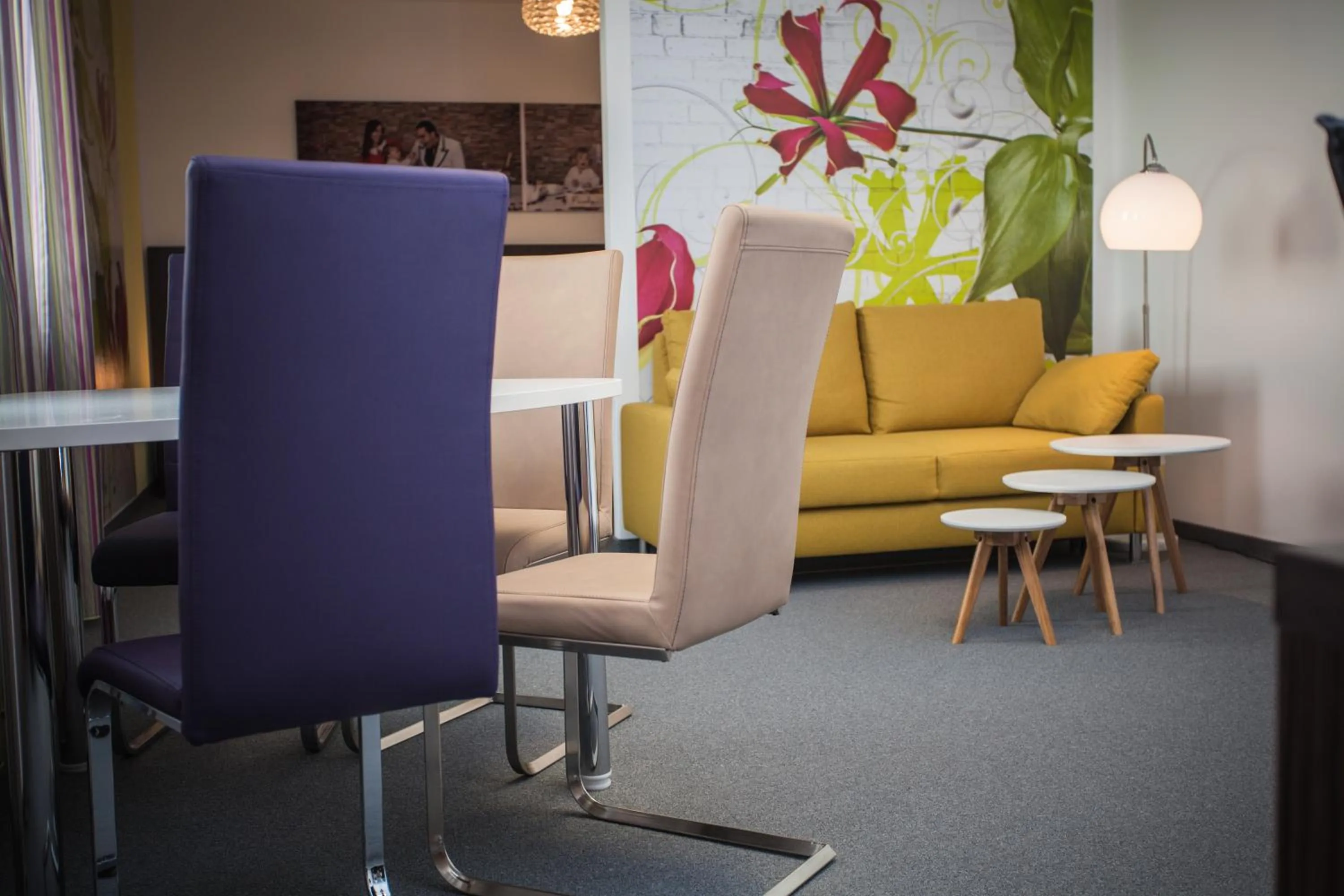 Seating area in GS Hotel