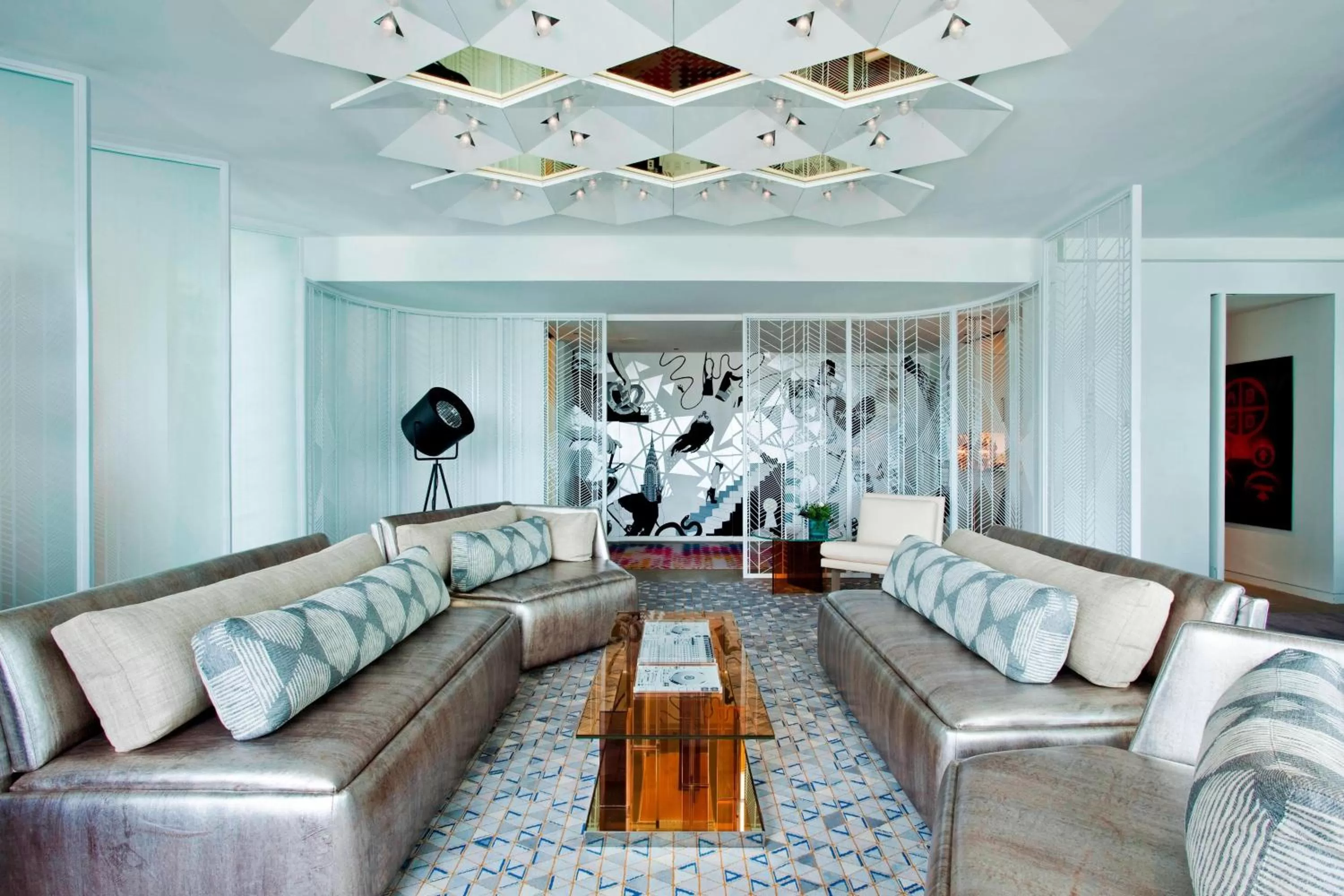 Living room in W New York - Times Square
