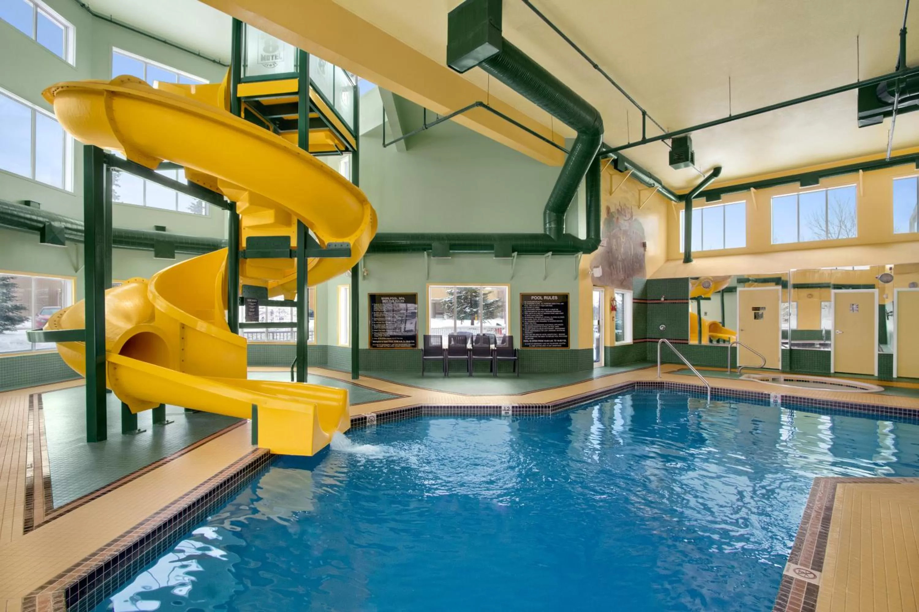 Pool view in Super 8 by Wyndham Calgary Shawnessy Area