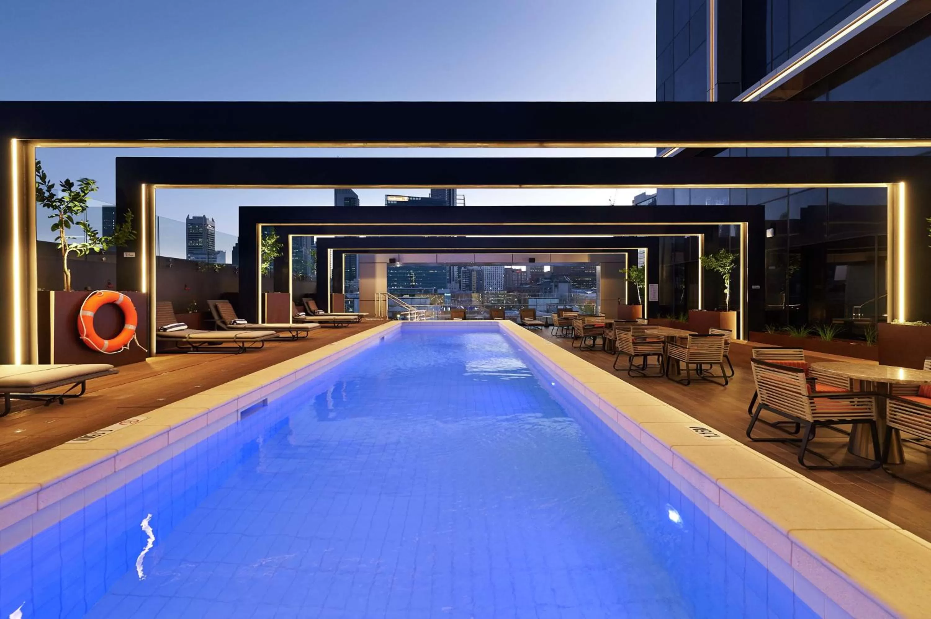 Pool view in Doubletree By Hilton Perth Northbridge