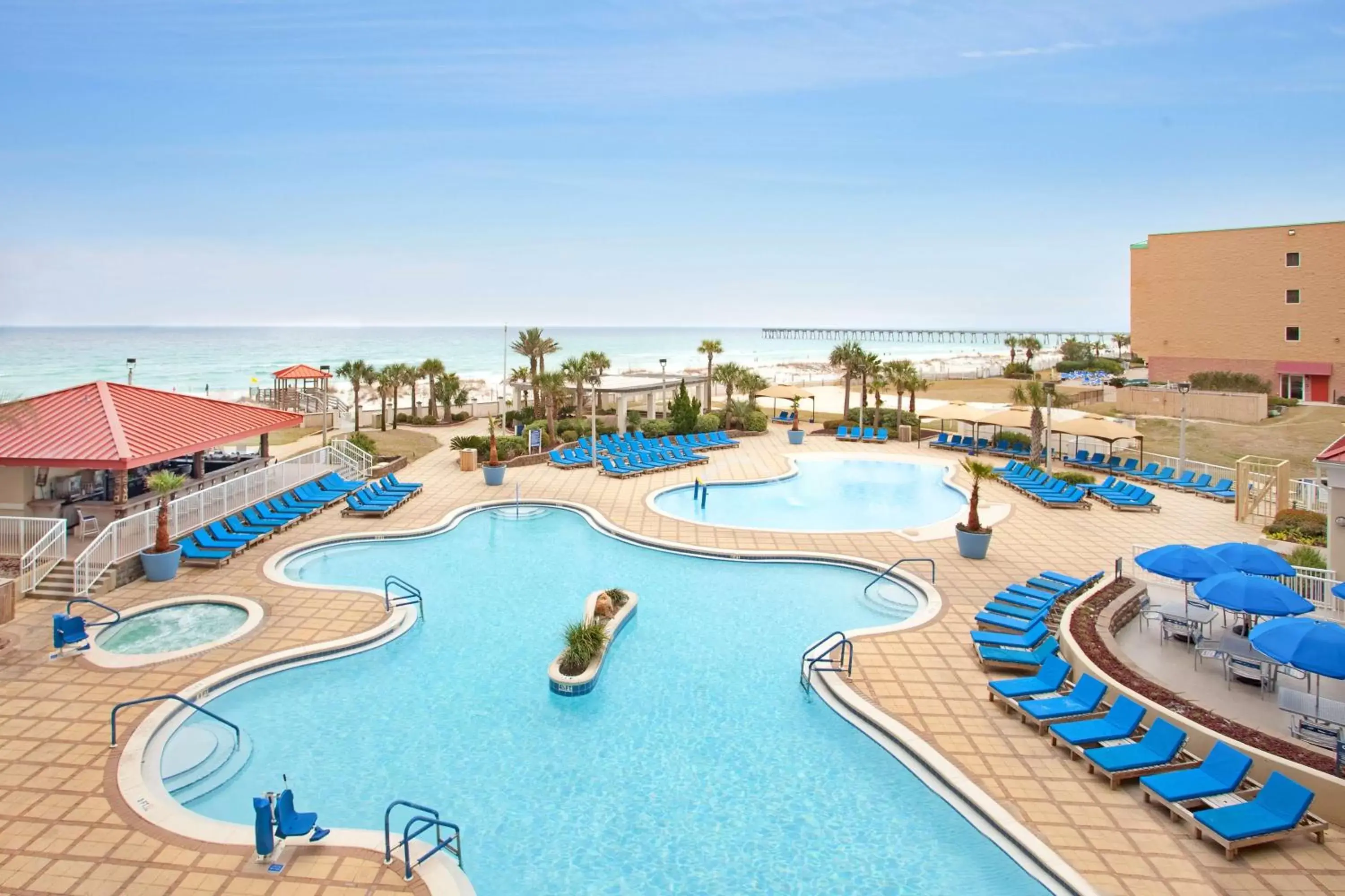 Pool View in Hilton Pensacola Beach