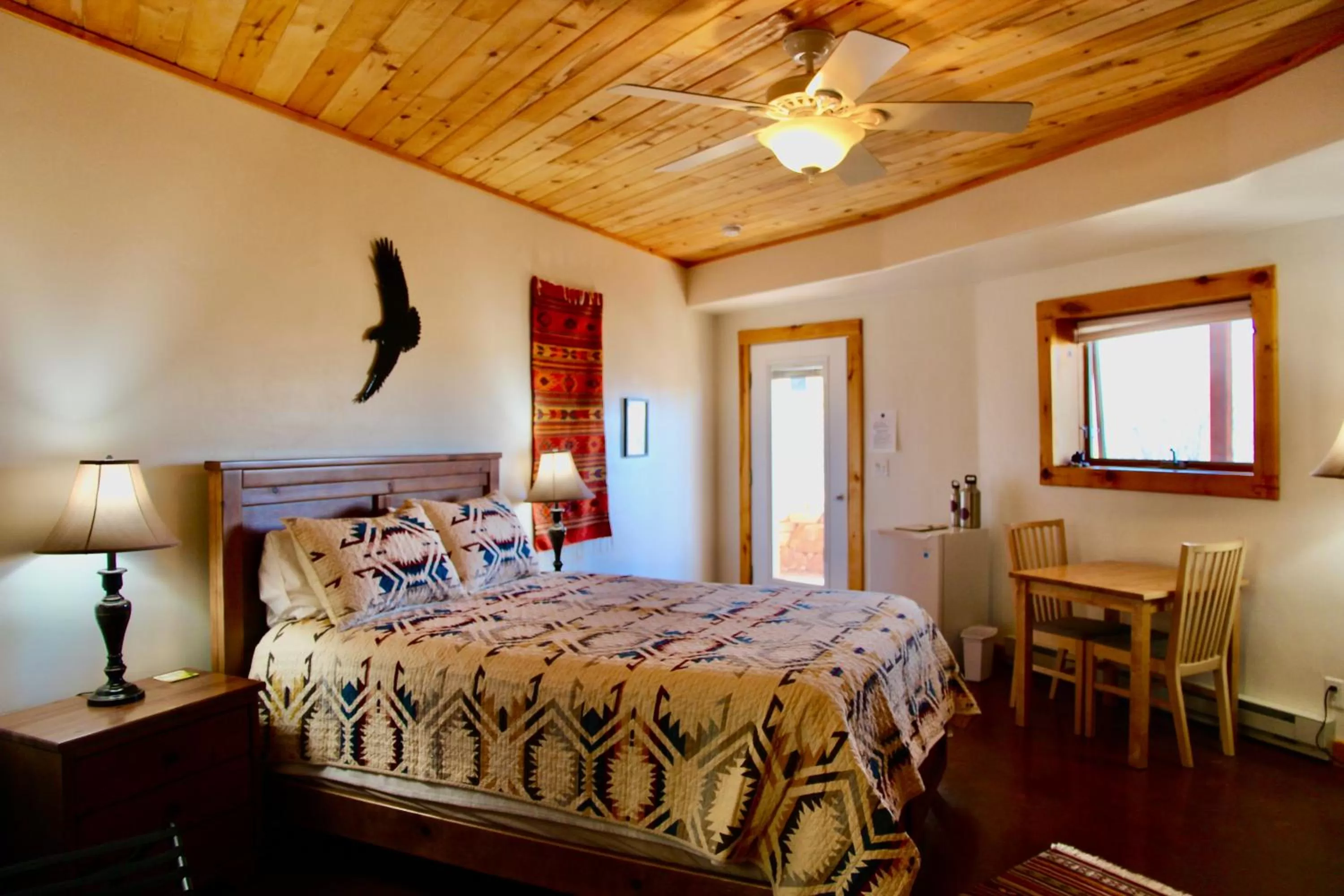 Bed in Red Moon Lodge