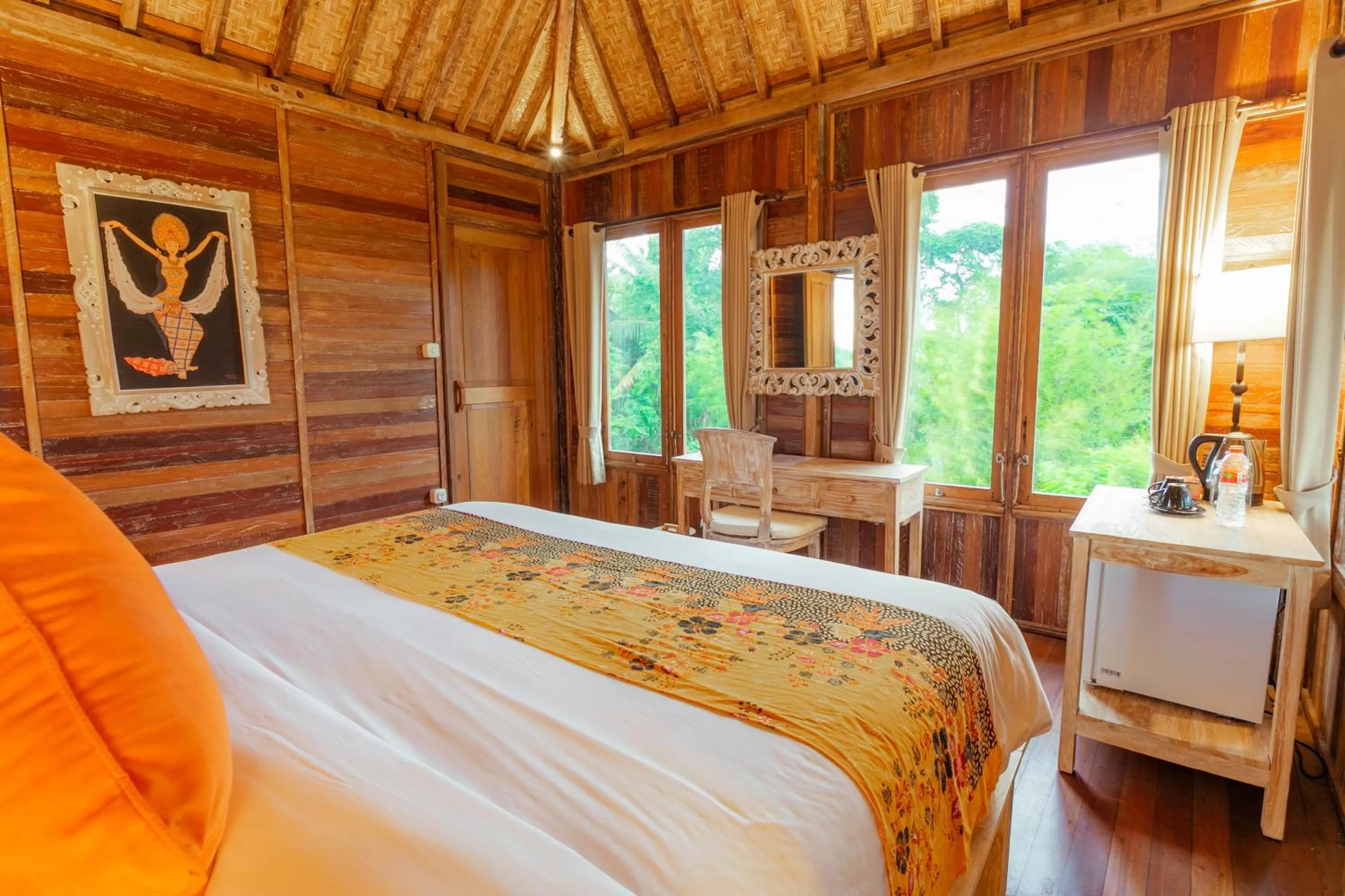 Bed in Nauna Villa Ubud