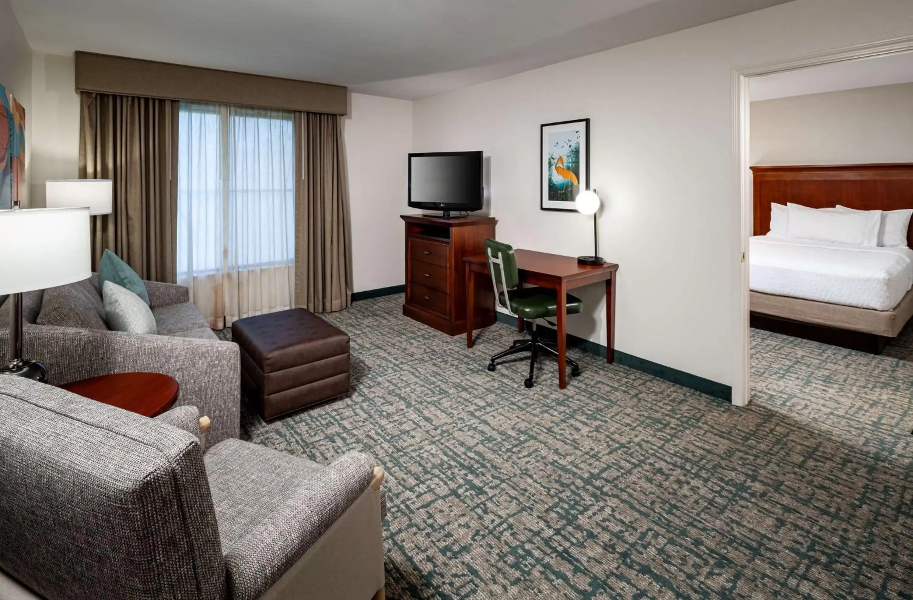 Bedroom, Seating Area in Homewood Suites by Hilton Gainesville