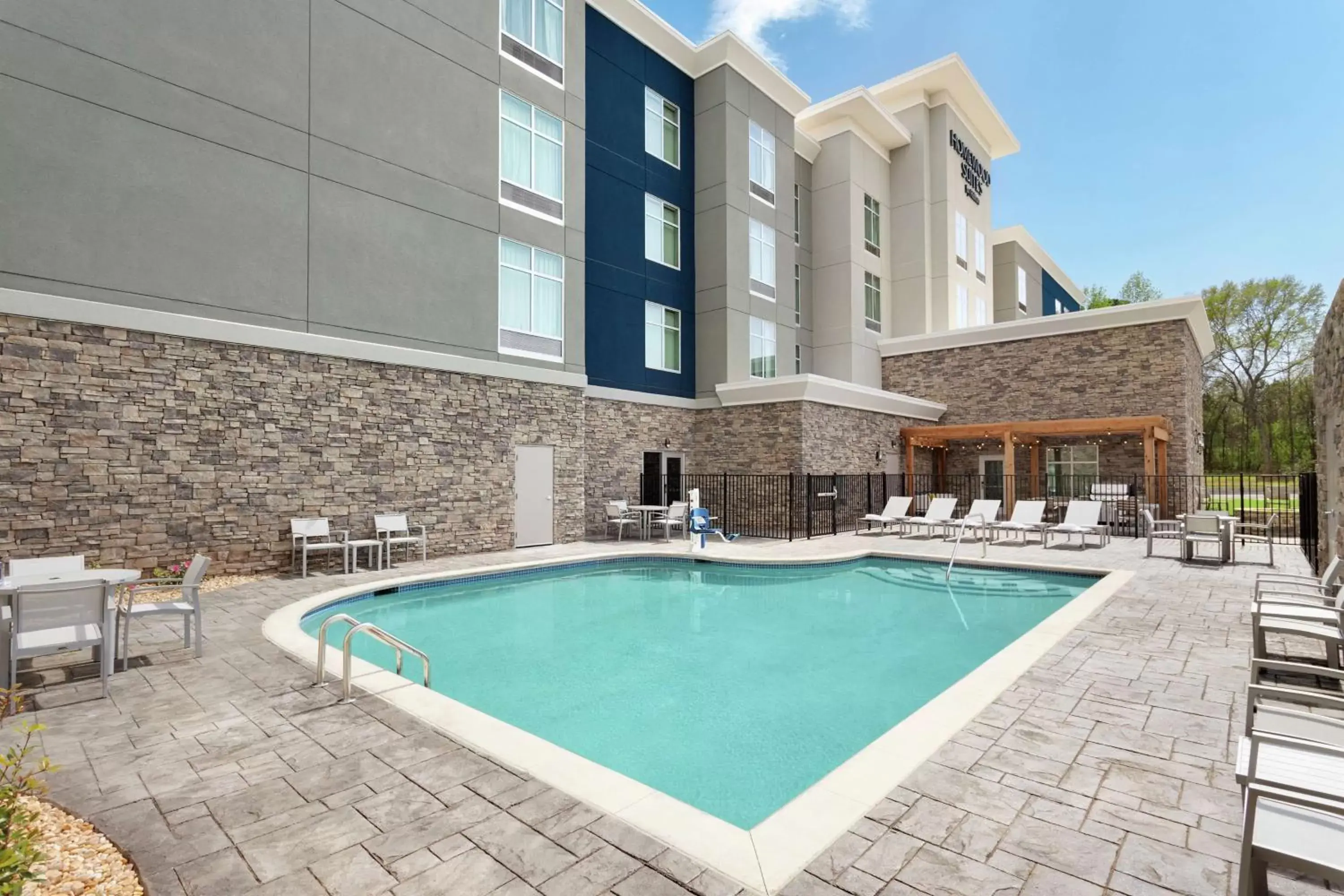 Pool view, Swimming Pool in Homewood Suites By Hilton Mcdonough