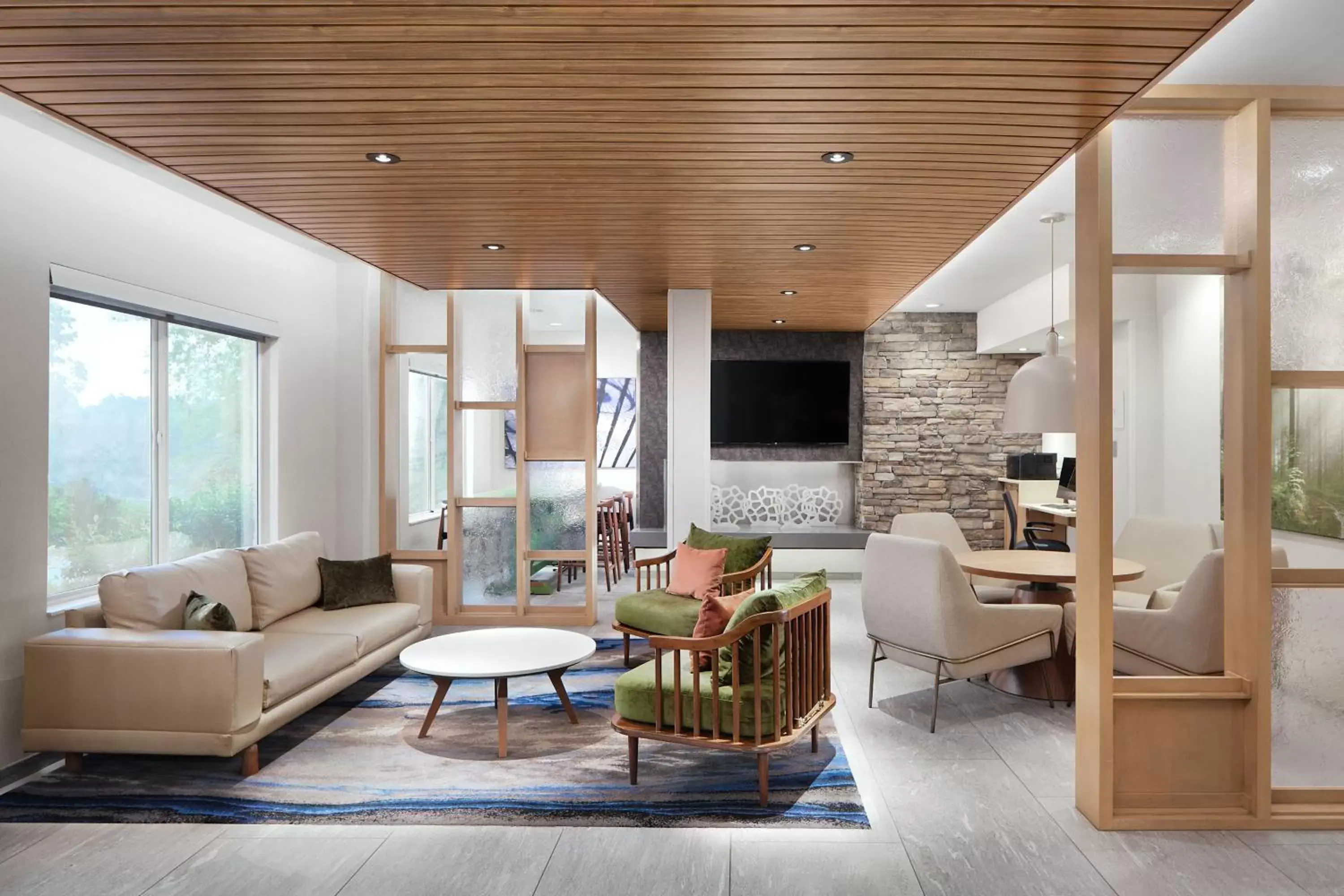 Lobby or reception, Seating Area in Fairfield Inn & Suites Raleigh Durham Airport Research Triangle Park