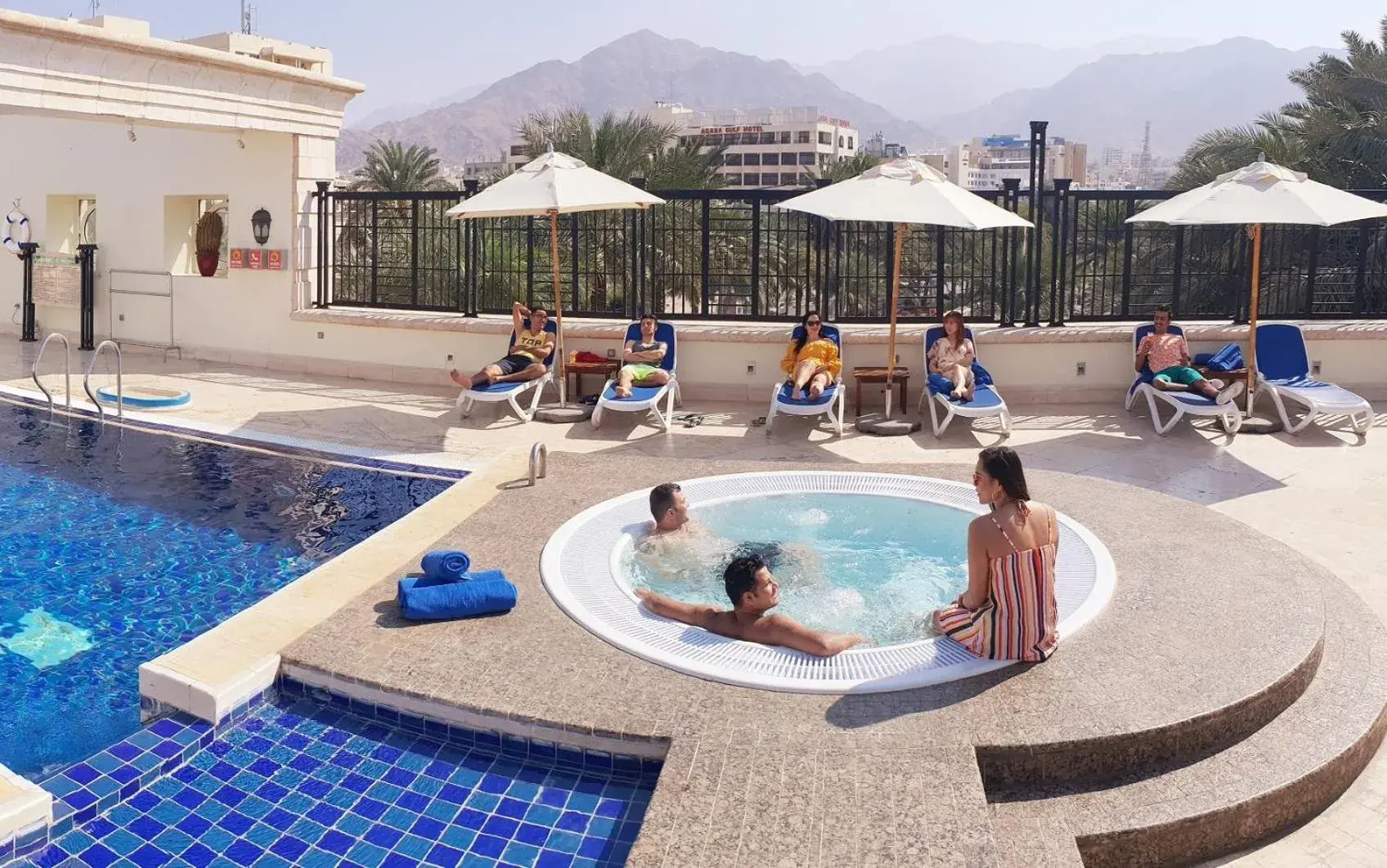 Property building, Swimming Pool in Movenpick Resort & Residences Aqaba