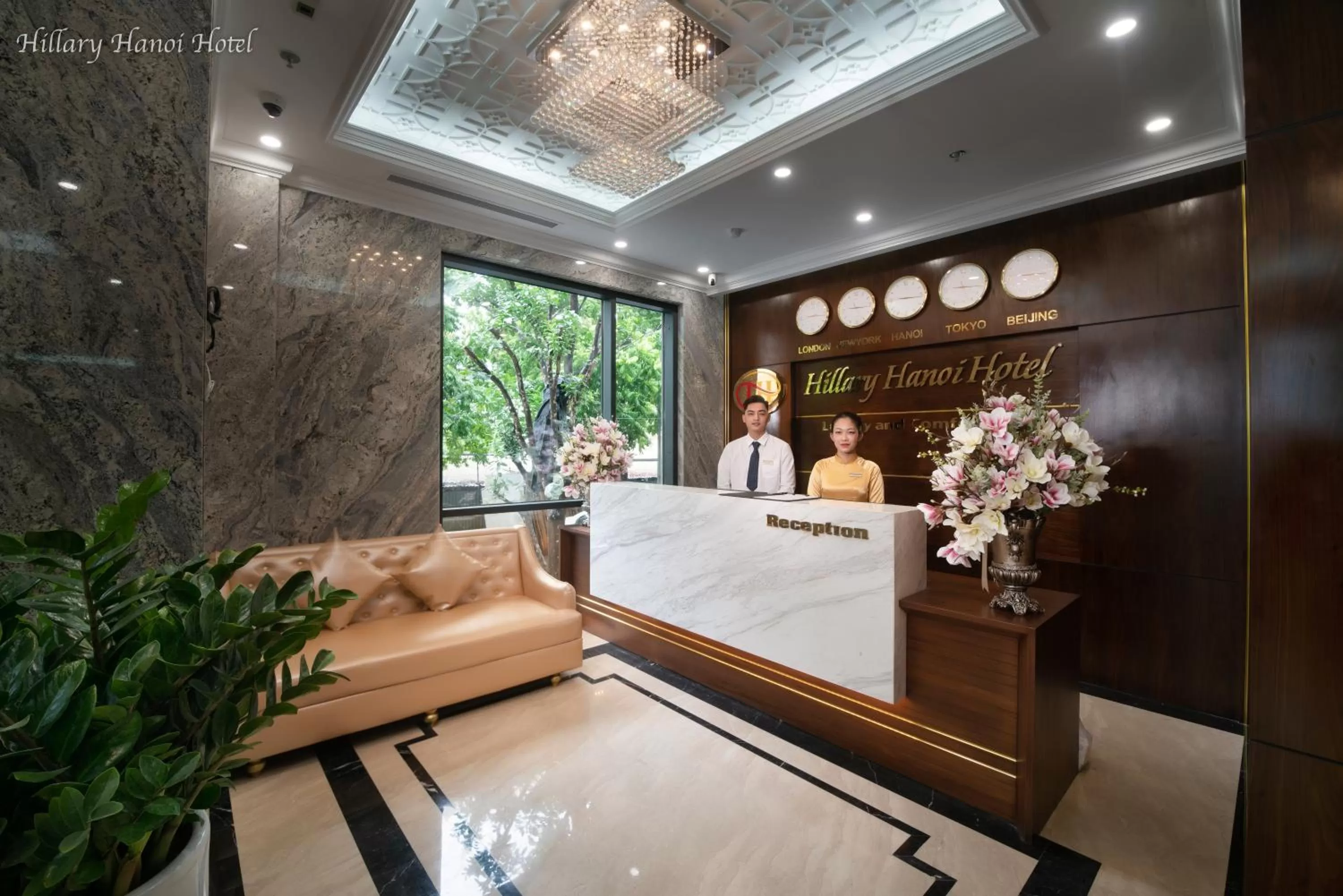 Lobby or reception in Hillary Hanoi Hotel