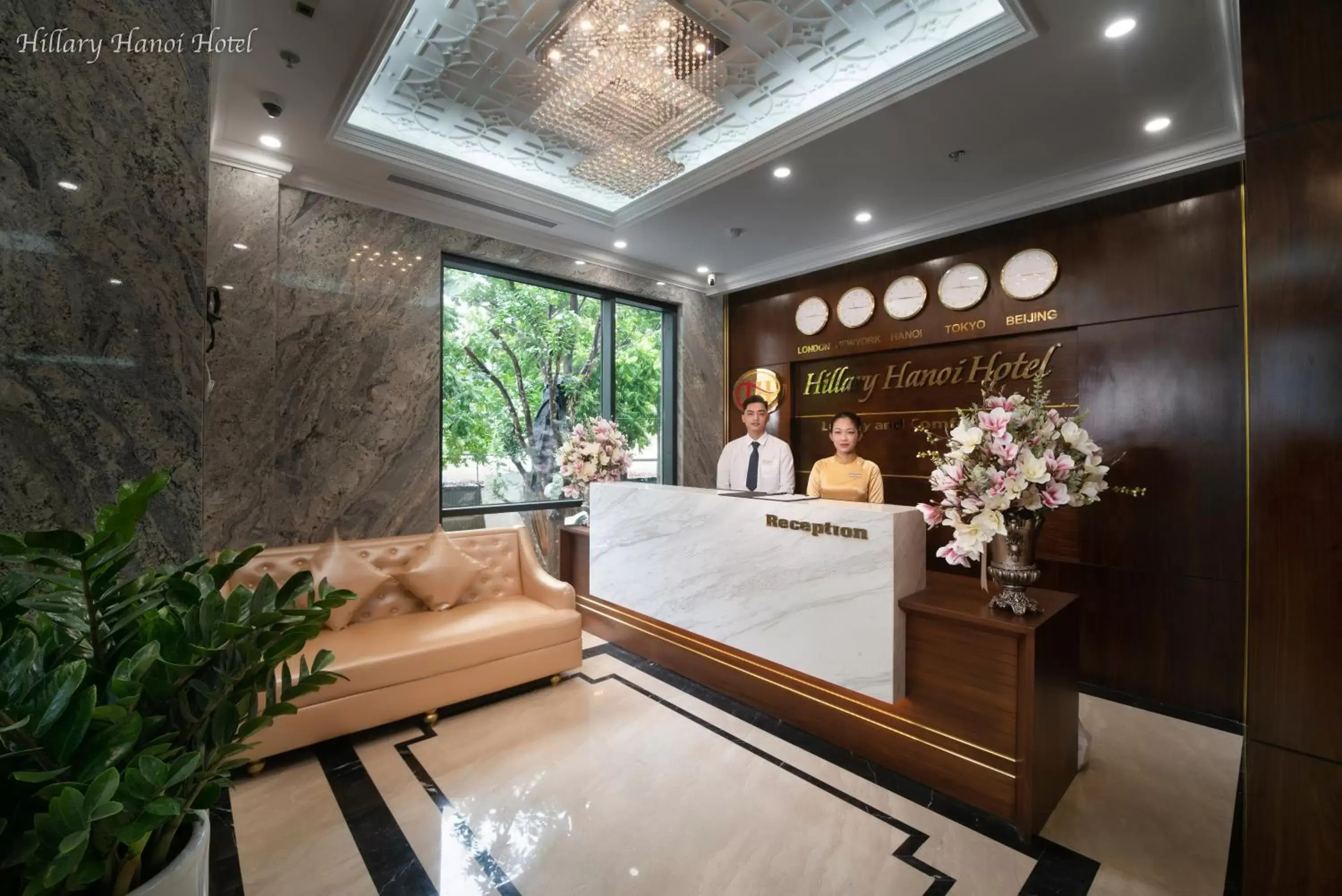 Lobby or reception in Hillary Hanoi Hotel Lobby or reception in Hillary Hanoi Hotel