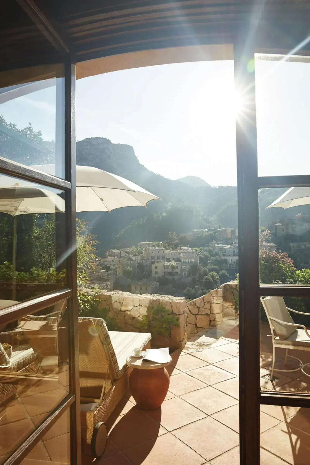 Balcony/Terrace, Mountain View in La Residencia, A Belmond Hotel, Mallorca