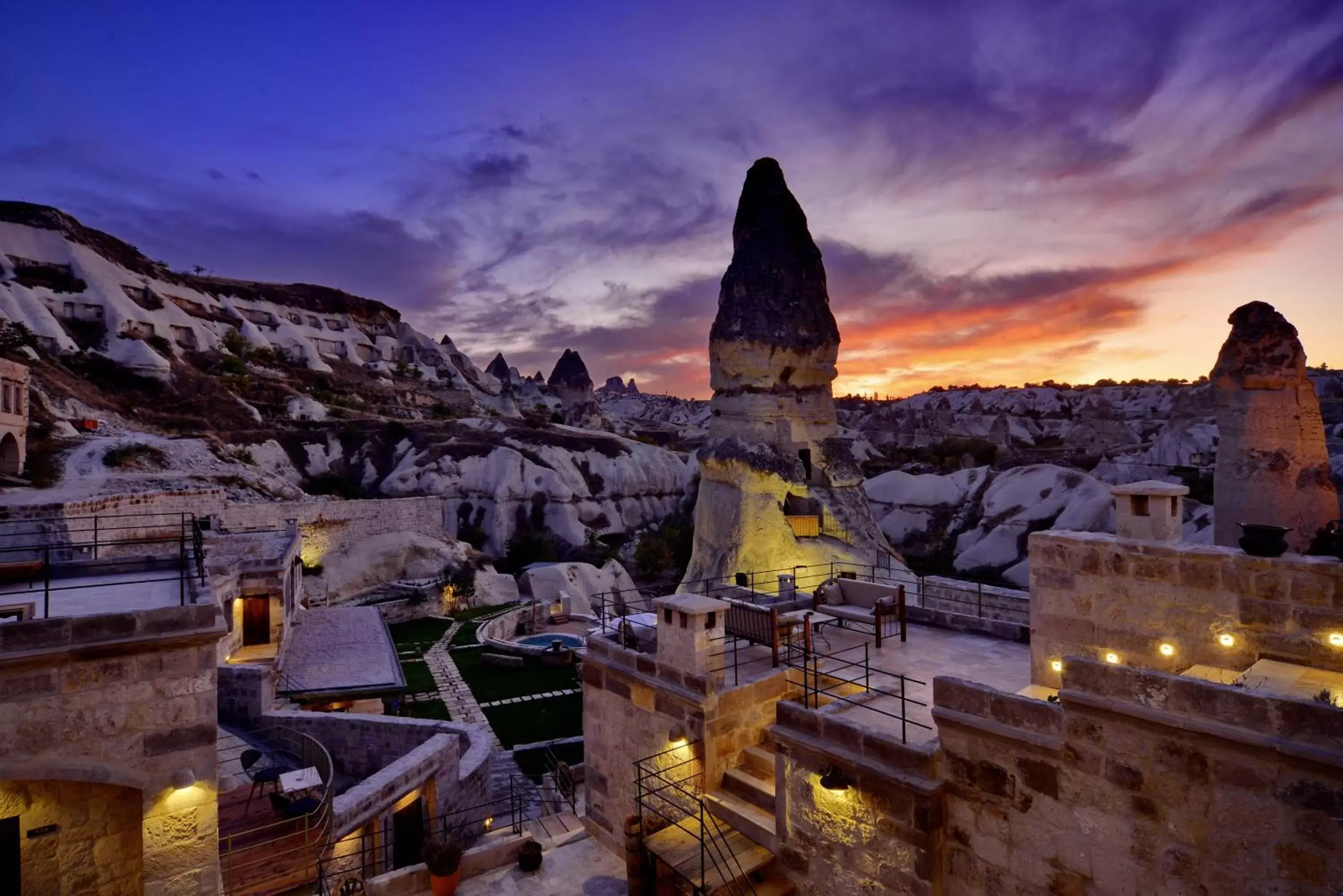 Sunset in Aza Cave Cappadocia