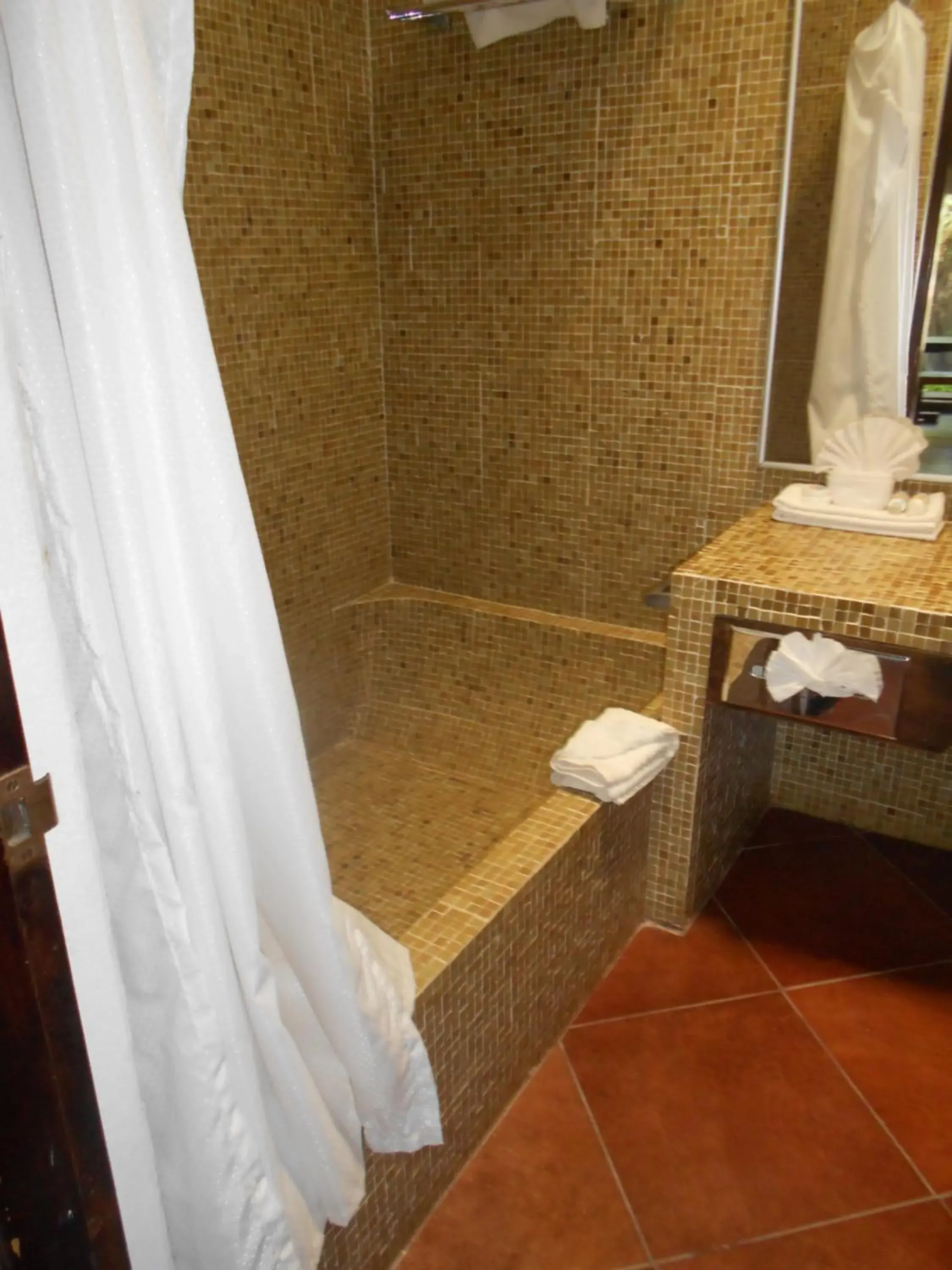 Bathroom in Hotel Hacienda Taboada (Aguas Termales)