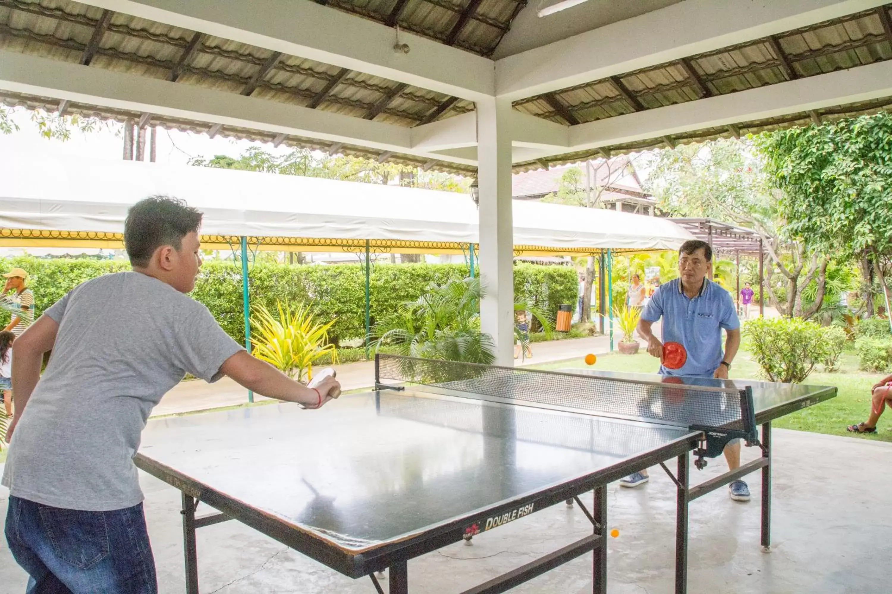 Table Tennis in Cambodian Country Club