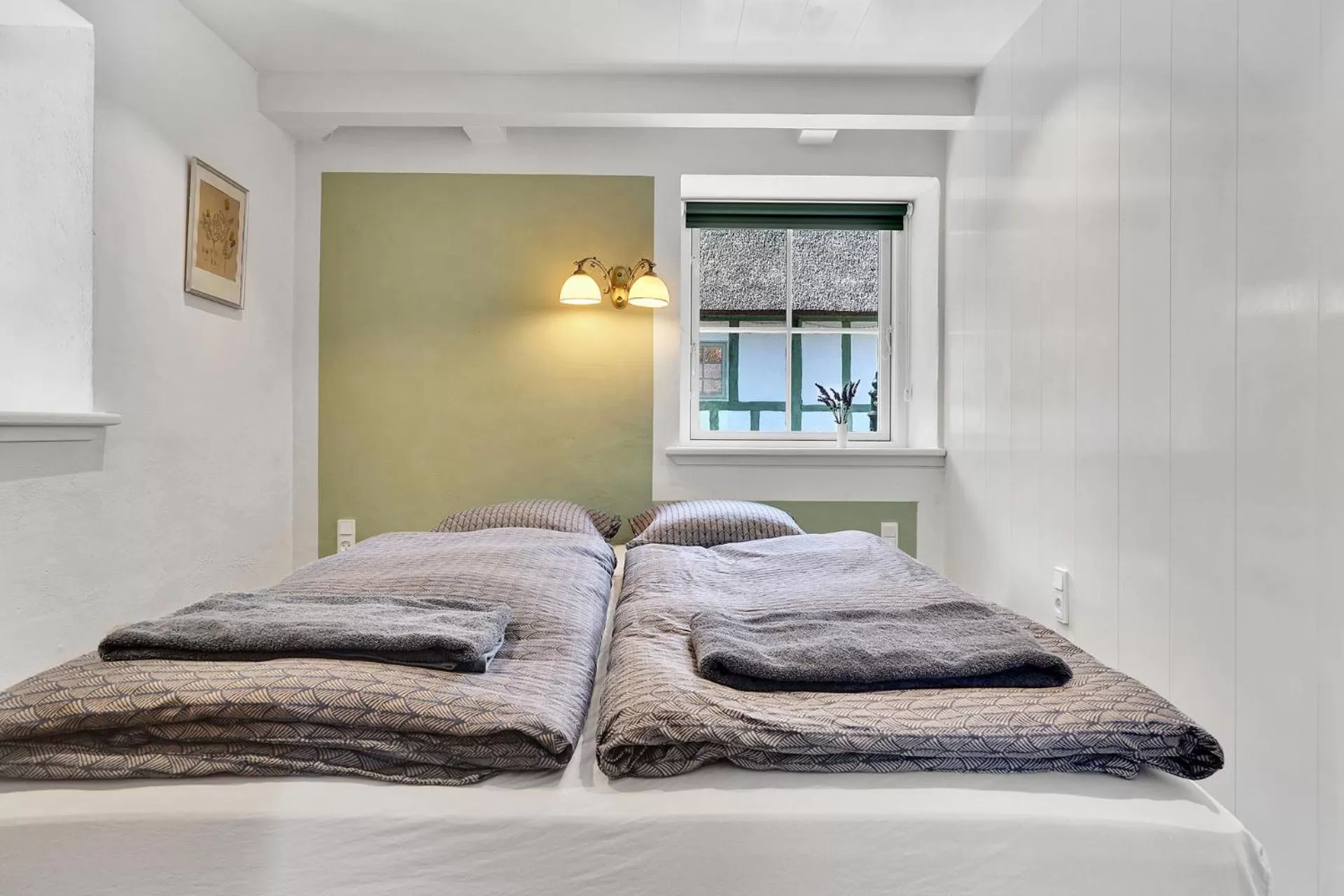 Bedroom, Bed in Hørhavegården B&B