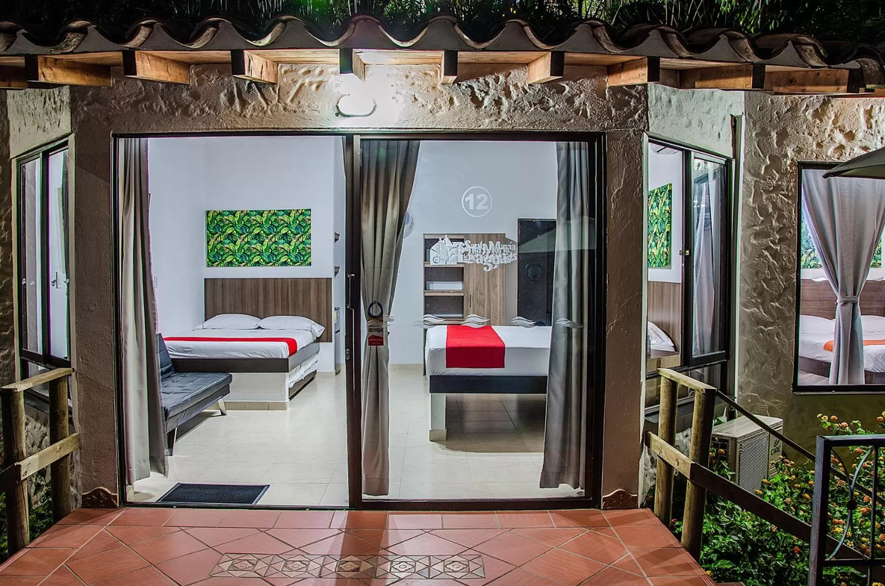 Bed in Hotel Santa Maria de las Aguas Peñol