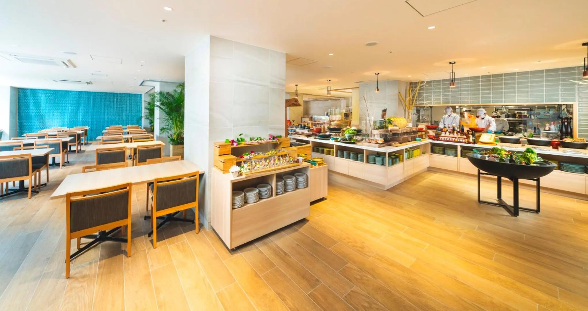 Breakfast in HOTEL SANSUI NAHA Ryukyu Onsen Naminoue-No-Yu