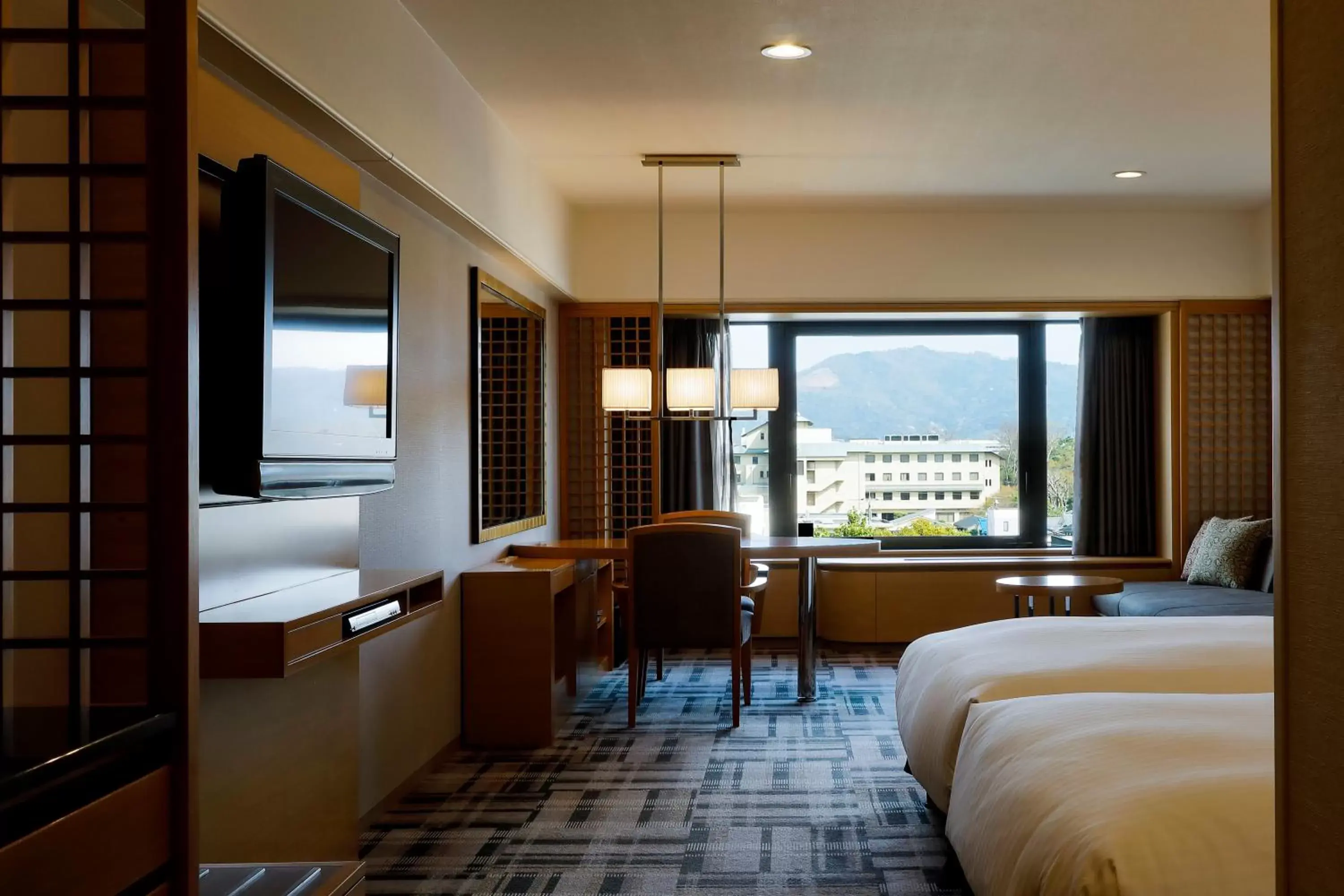 Bed in Kyoto Brighton Hotel