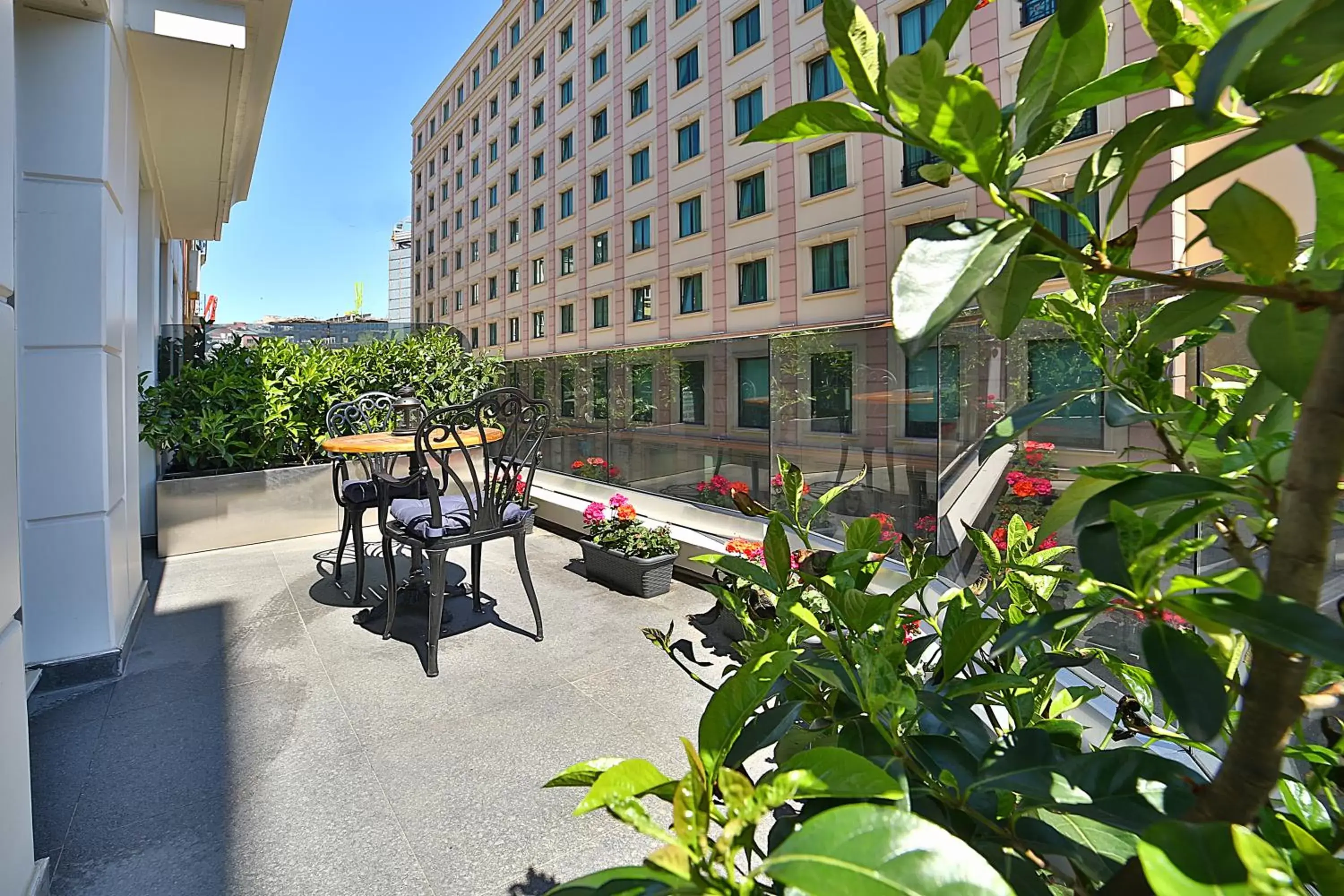 Balcony/Terrace in Adelmar Hotel Istanbul Sisli
