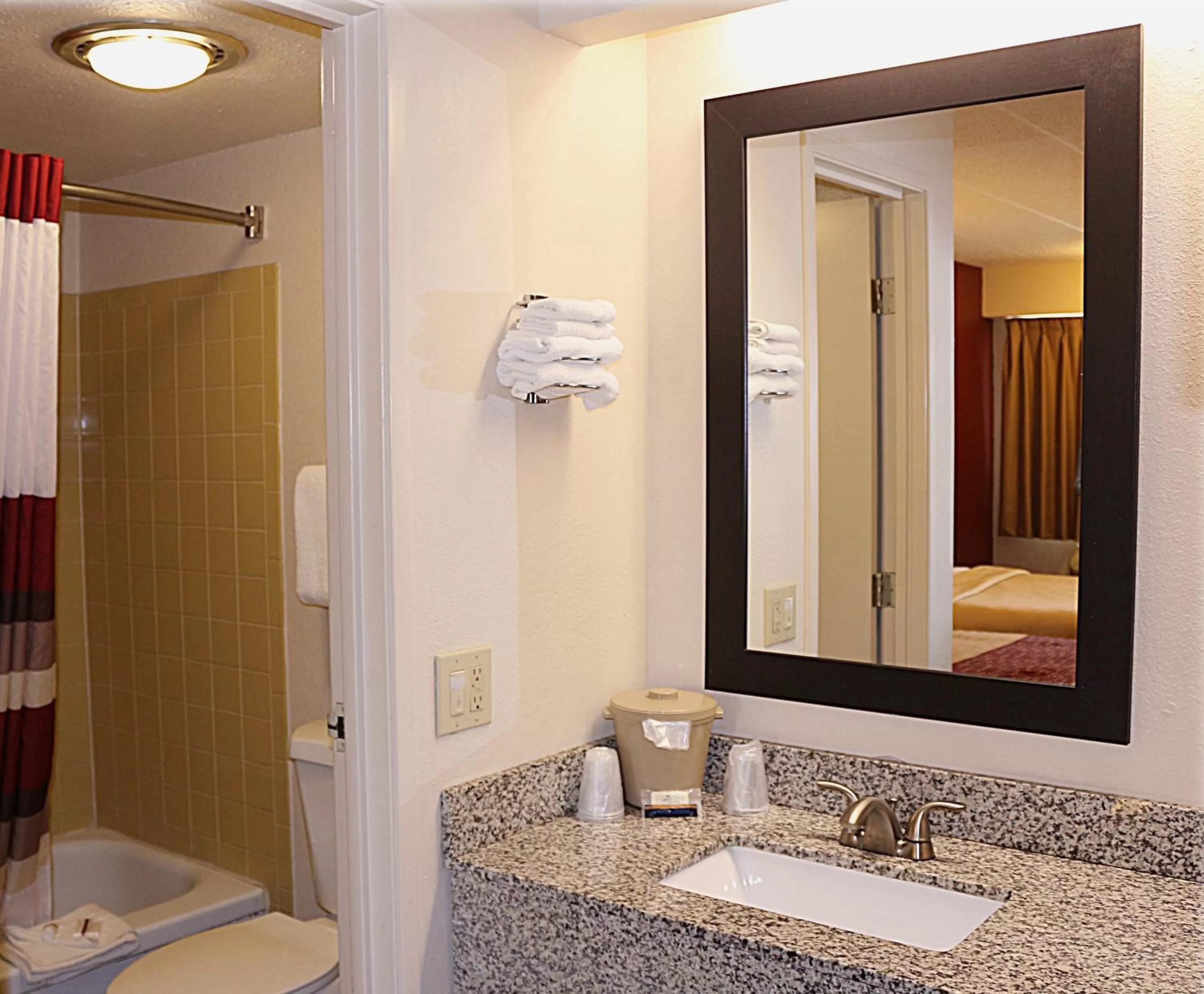 Bathroom in Red Roof Inn Michigan City