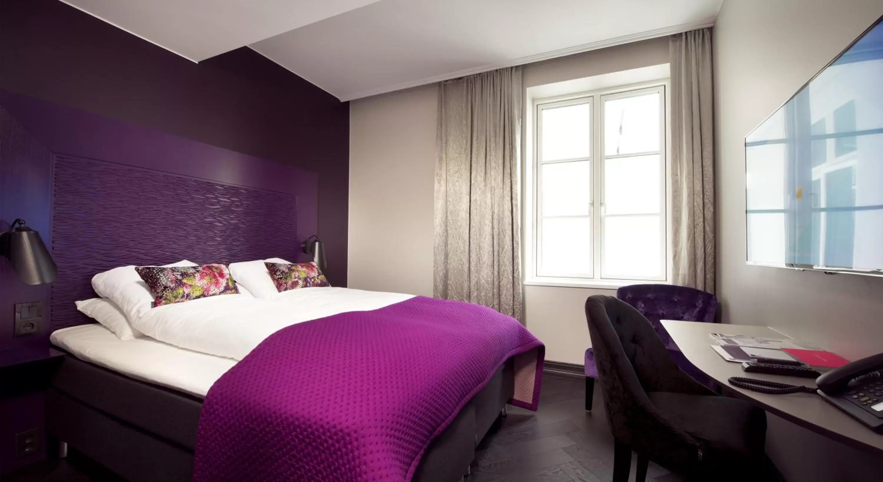 Bed in Hotel Oleana Bed in Hotel Oleana