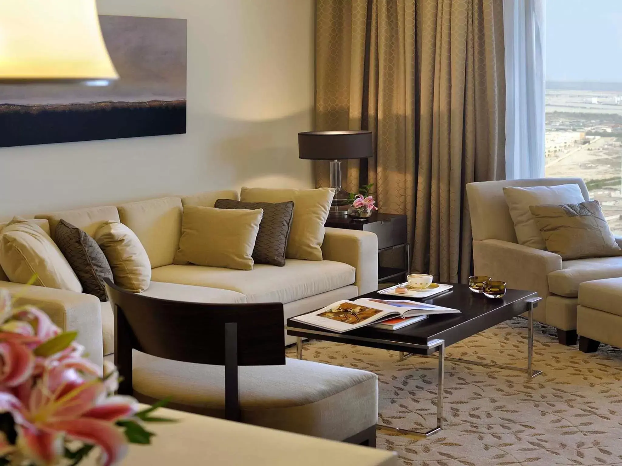 Living room, Seating Area in Address Dubai Mall