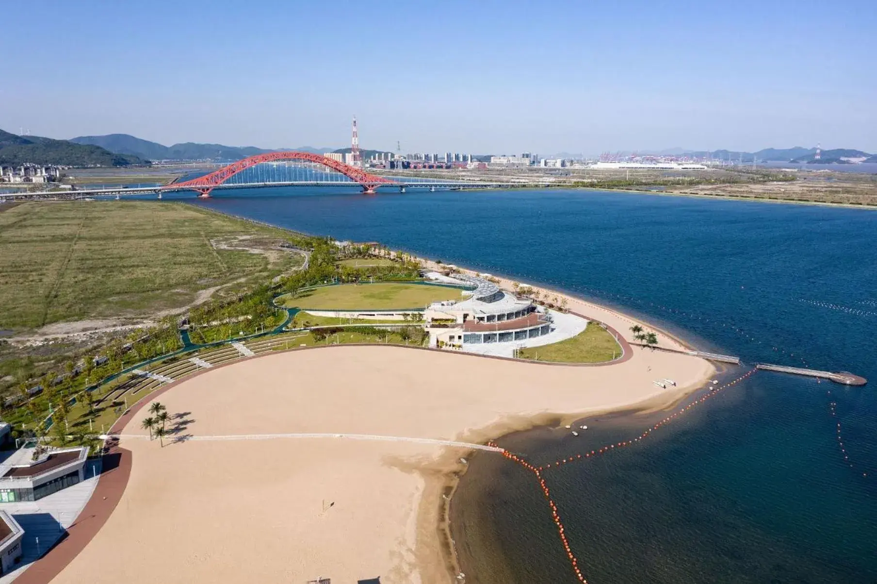 Area and facilities, Bird's-eye View in HUALUXE Ningbo Harbor City, an IHG Hotel