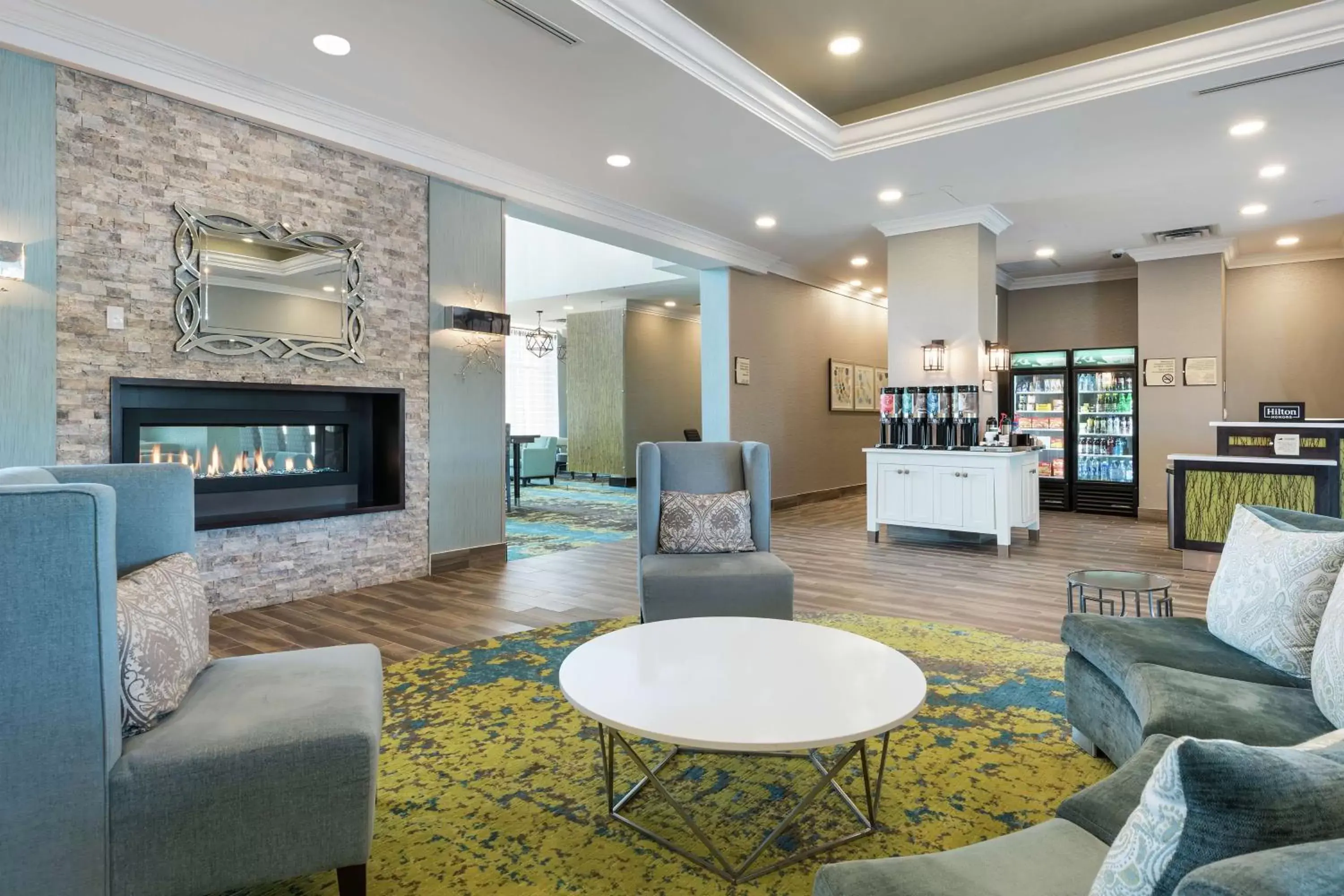Lobby or reception, Lounge/Bar in Homewood Suites By Hilton Ottawa Airport