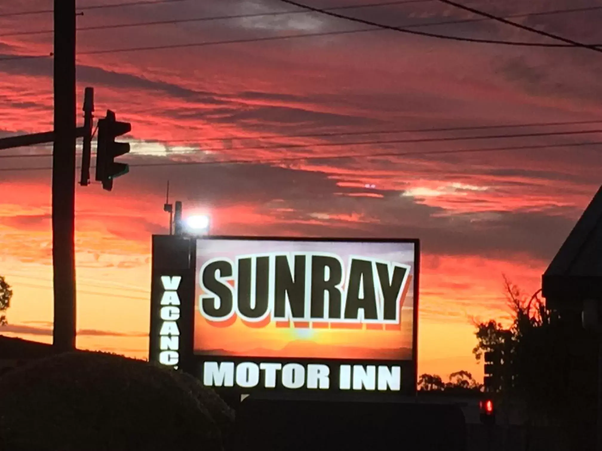 Sunset in Sunray Motor Inn