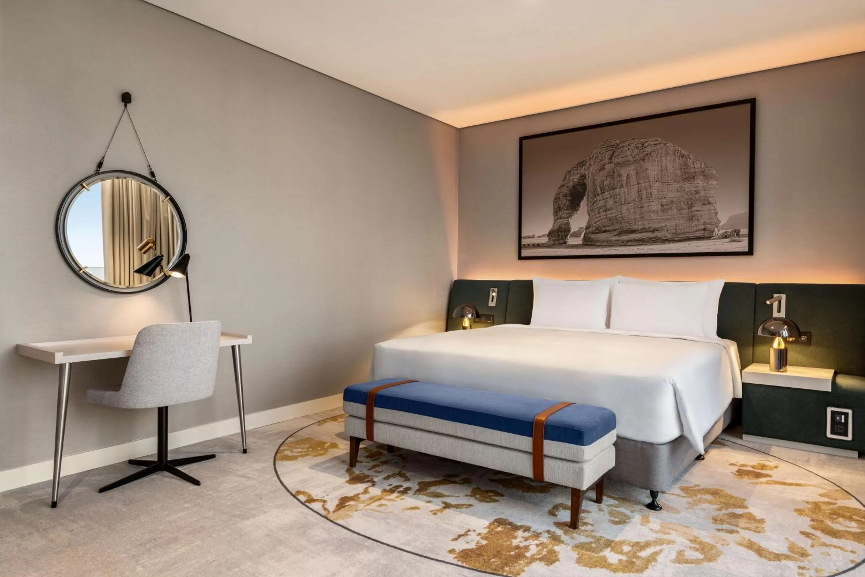 Photo of the whole room, Bed in Radisson Blu Hotel Riyadh Convention and Exhibition Center