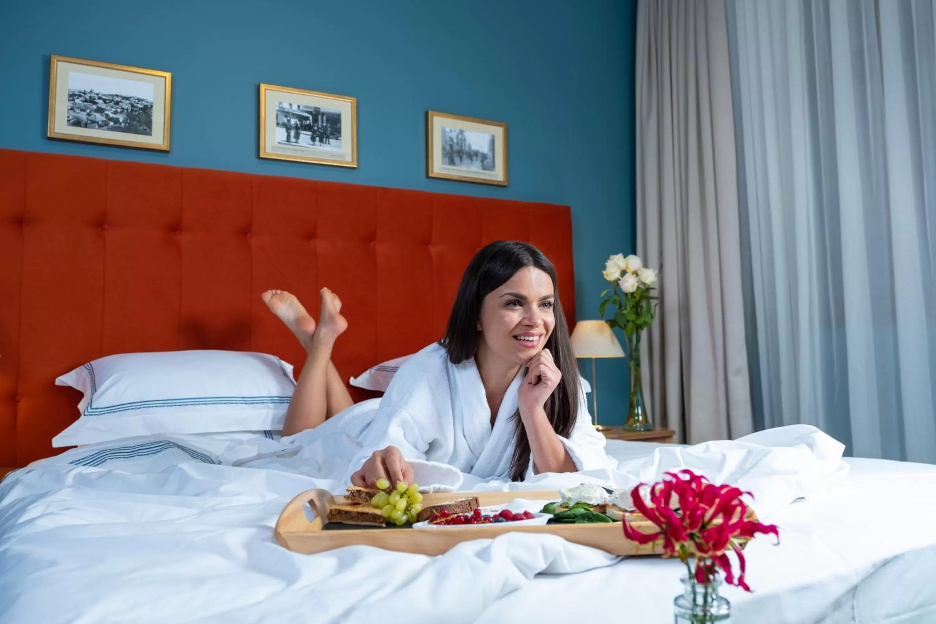 Bed in Country Spa Retreat