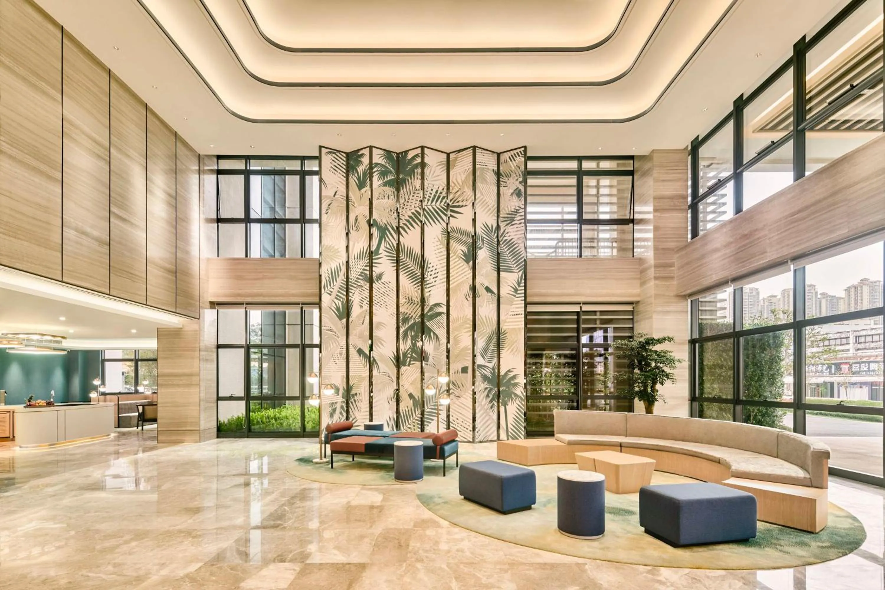 Lobby or reception in Hilton Garden Inn Zhuhai Jinan University