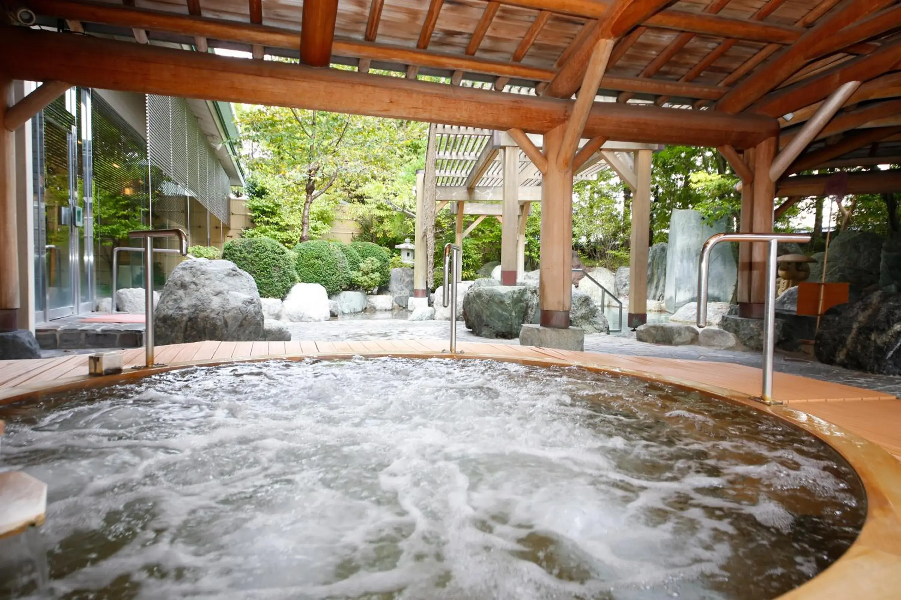 Hot Spring Bath in Takayama Green Hotel