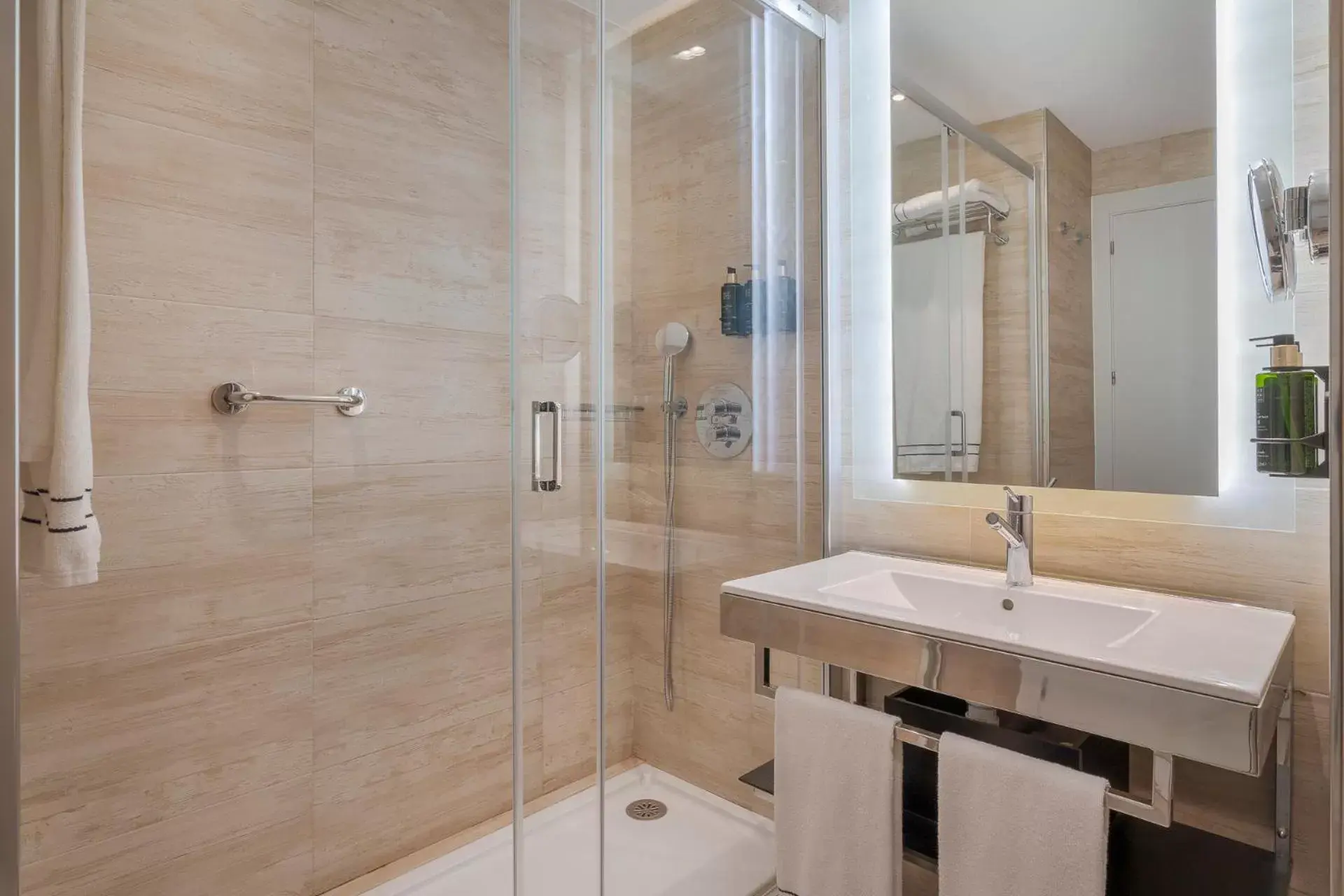 Shower, Bathroom in Melia Alicante