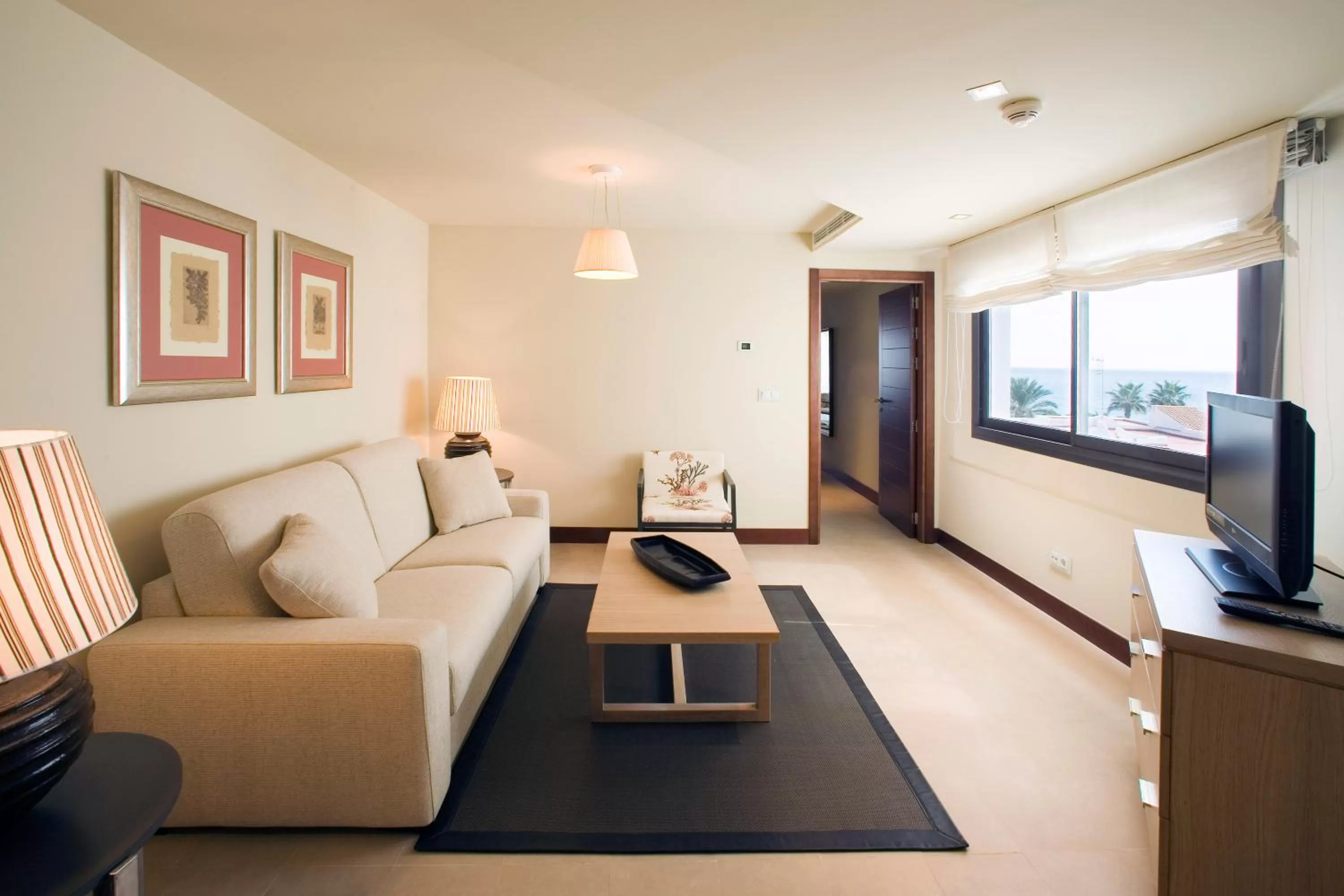 Seating area in Parador de Mojácar