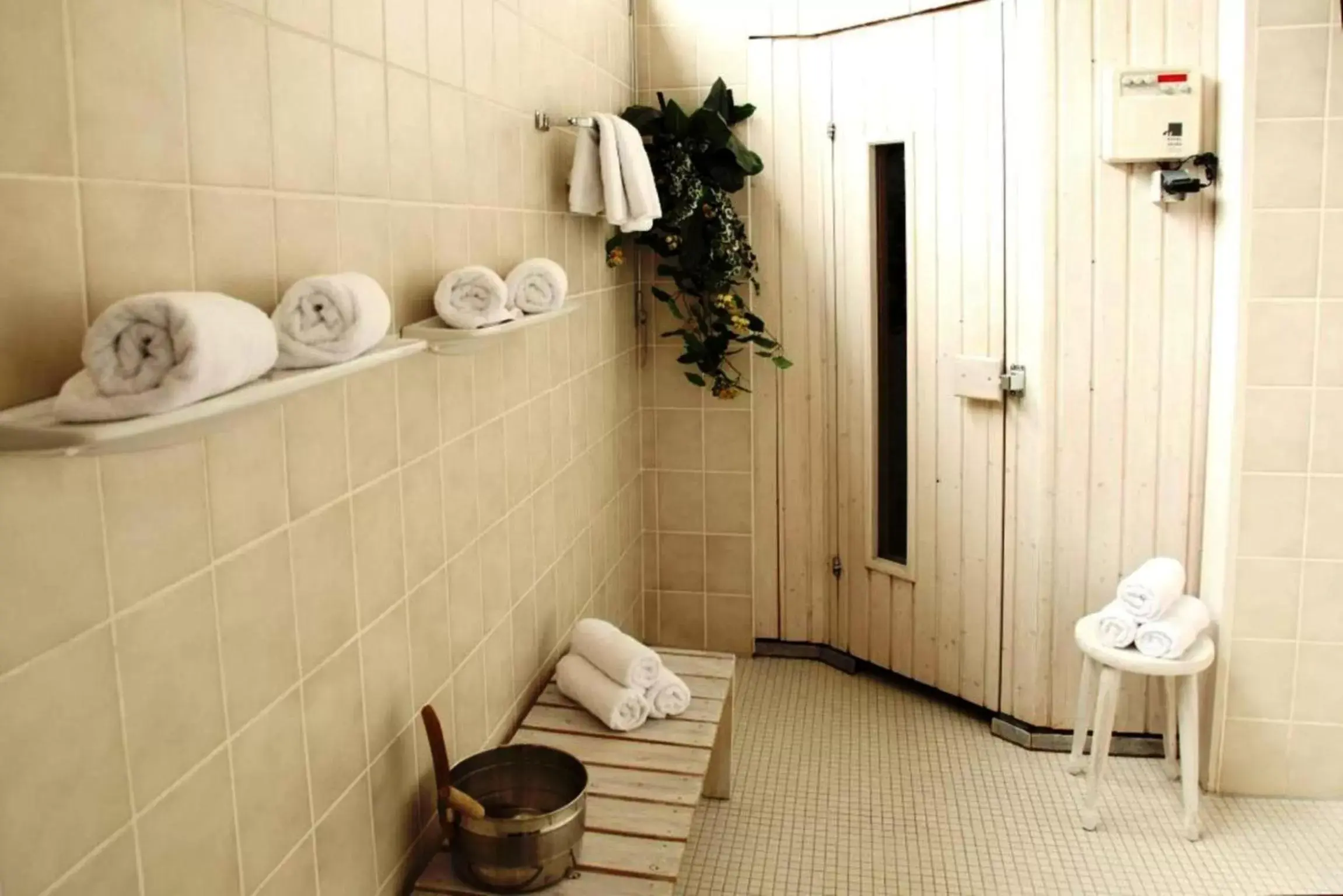 Sauna, Bathroom in Lobinger-Parkhotel