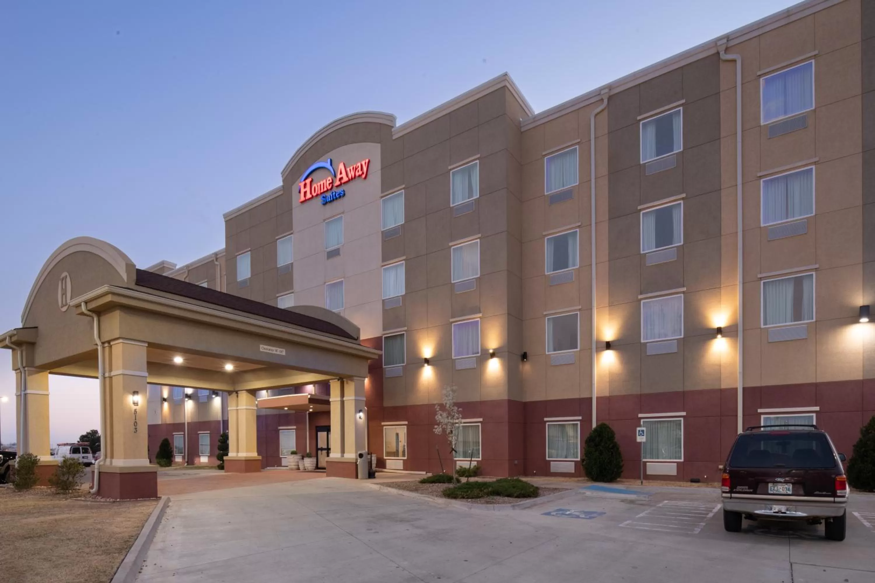 Property building in Home Away Kitchen Suites Enid