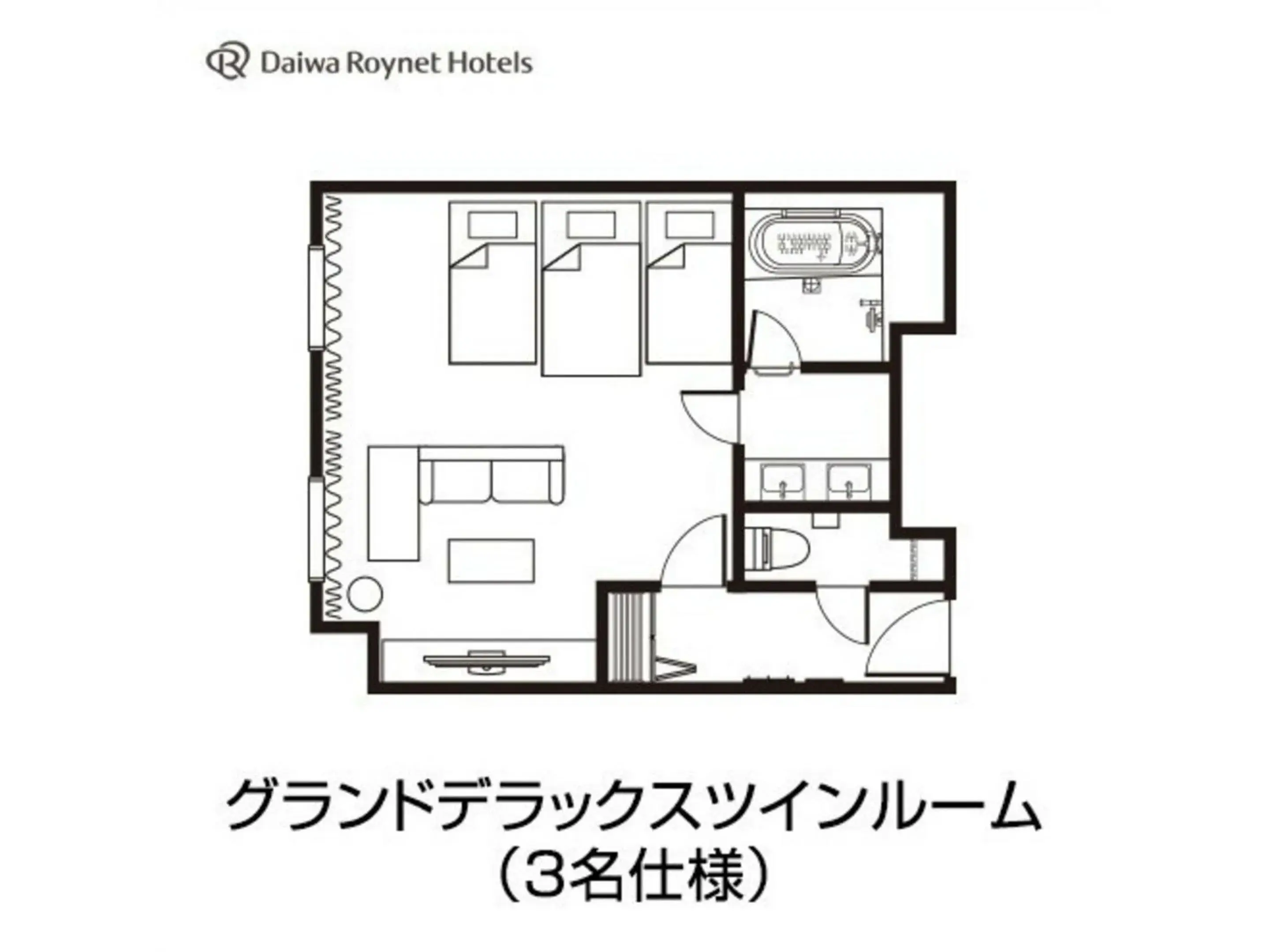 Floor Plan in Daiwa Roynet Hotel Aomori