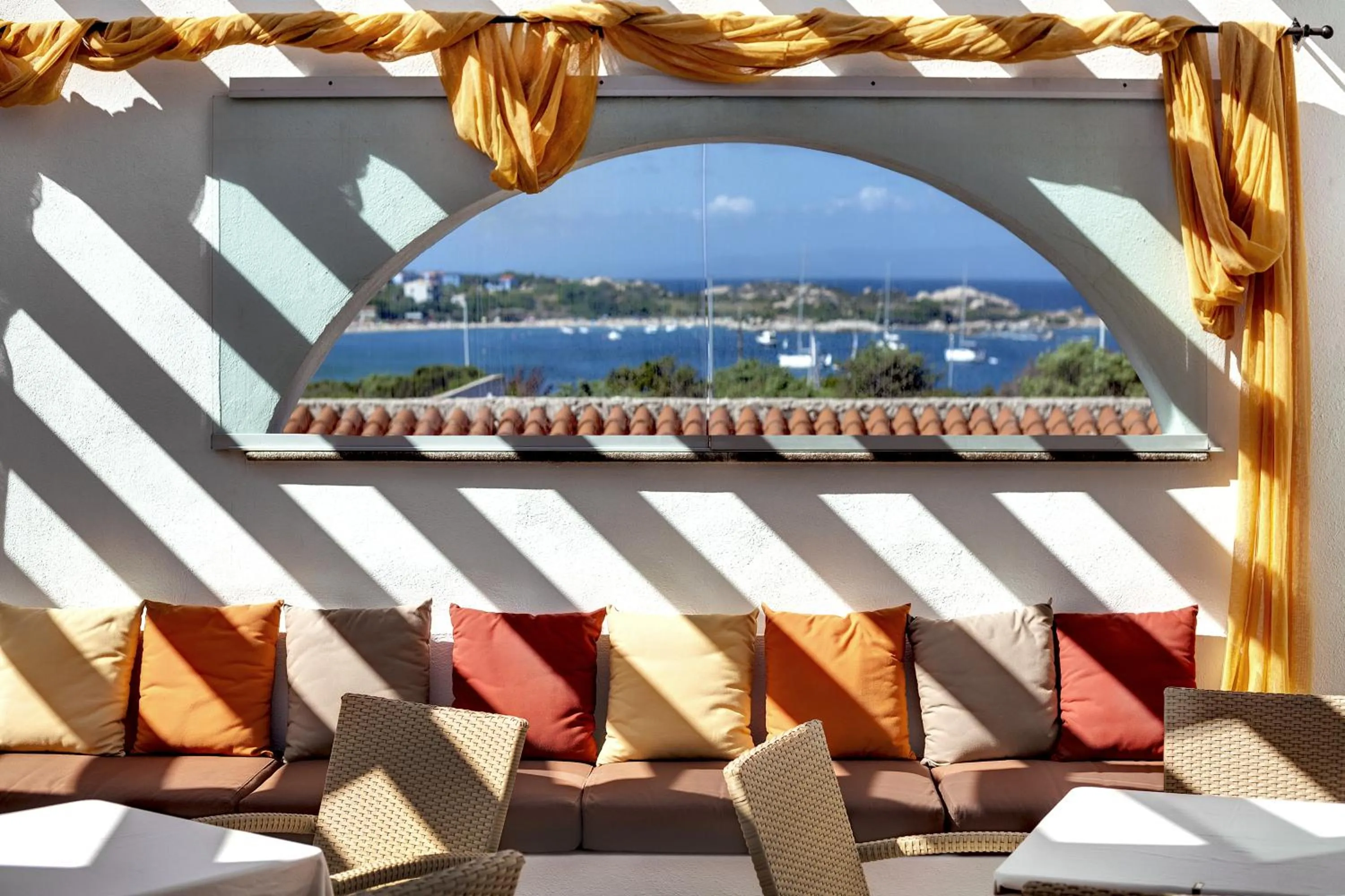 Balcony/Terrace in COLONNA GRAND HOTEL CAPO TESTA, a Colonna Luxury Beach Hotel, Santa Teresa Sardegna