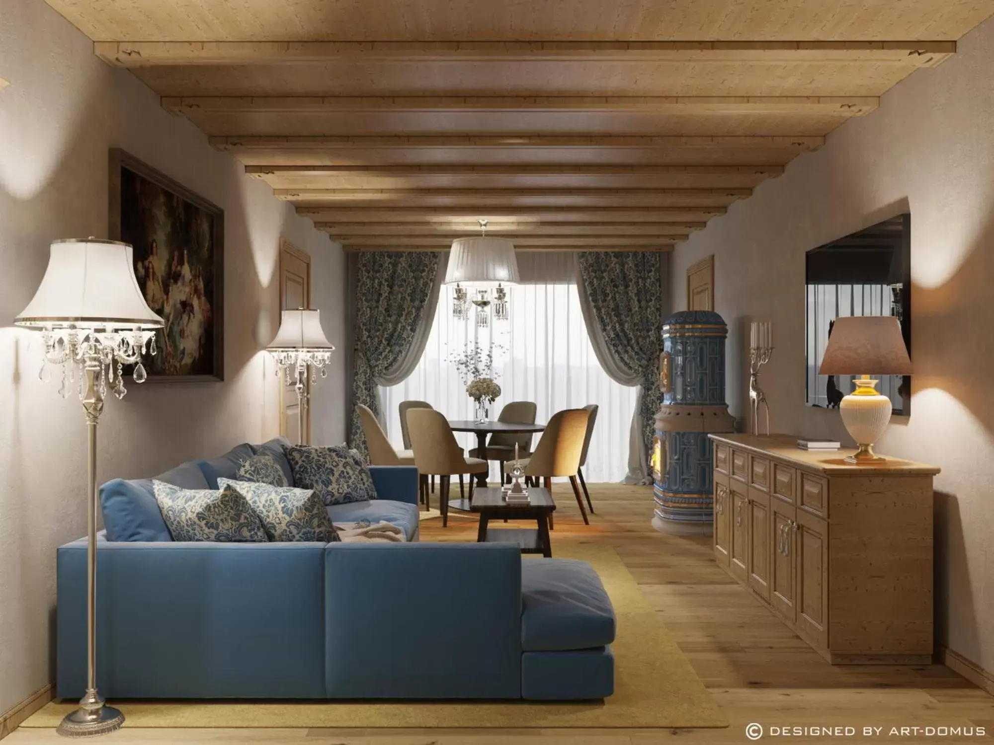 Living room in Hotel Sassongher Living room in Hotel Sassongher