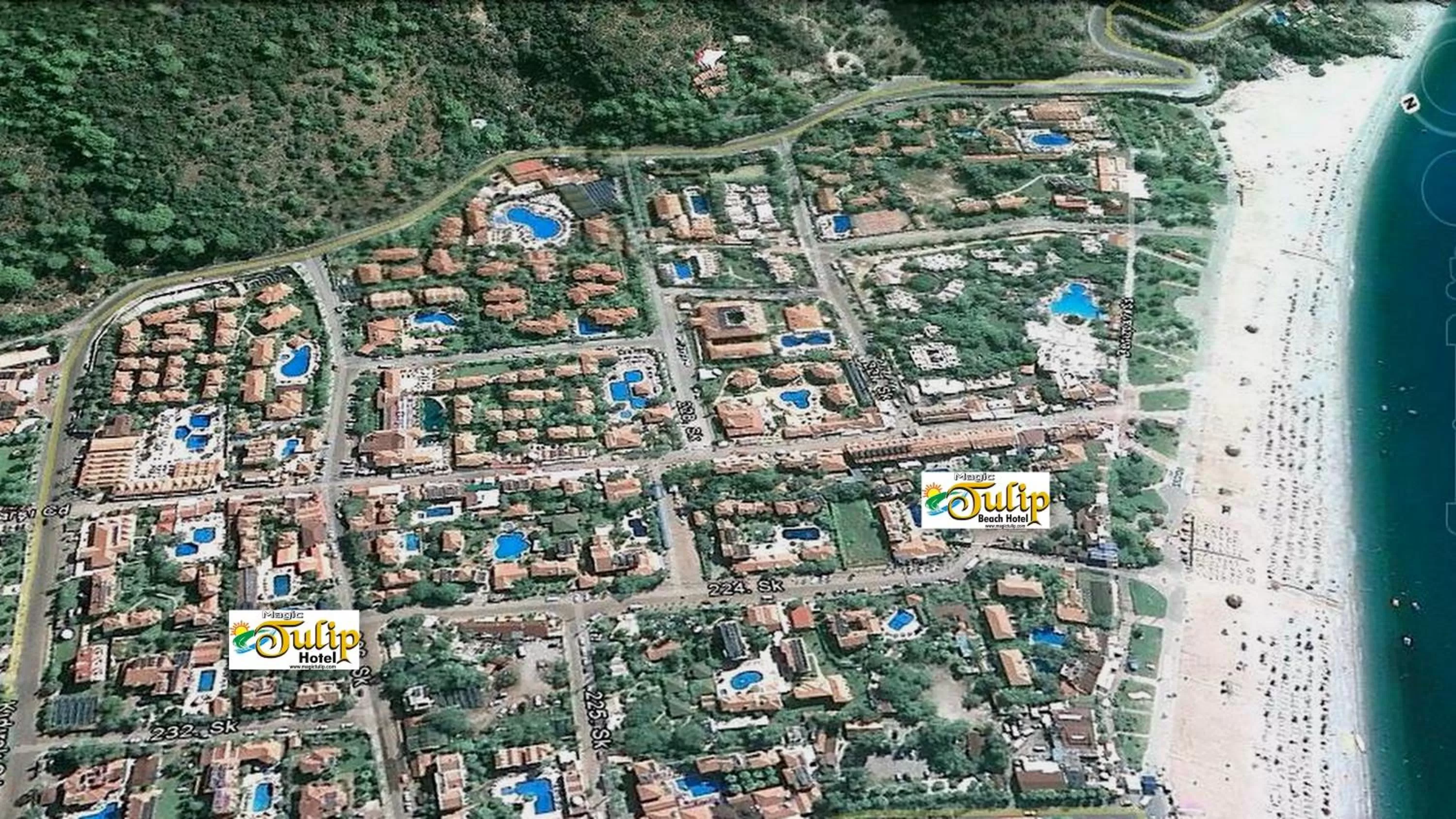 Bird's eye view in Magic Tulip Beach Hotel