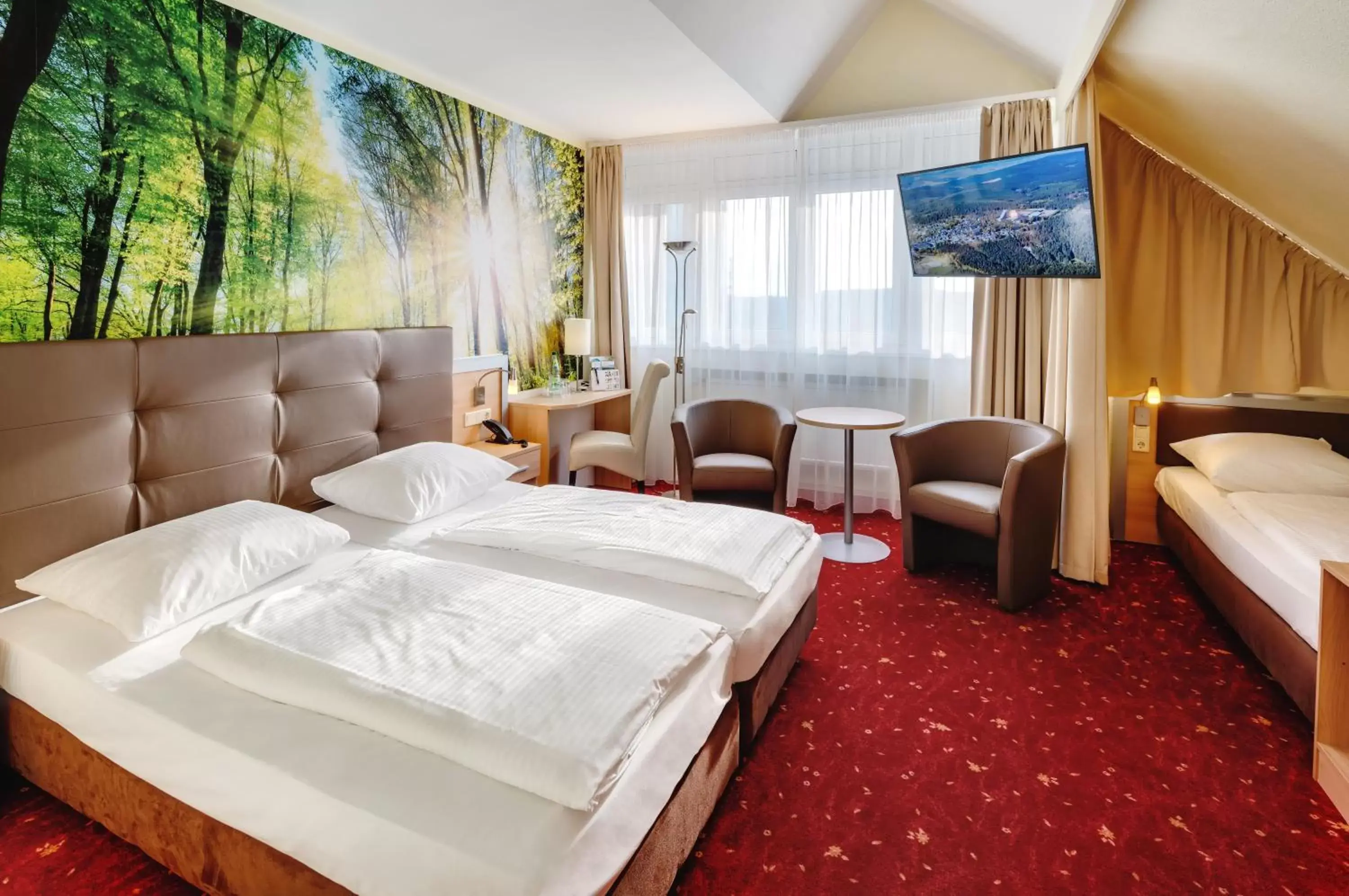 Bed in AHORN Panorama Hotel Oberhof