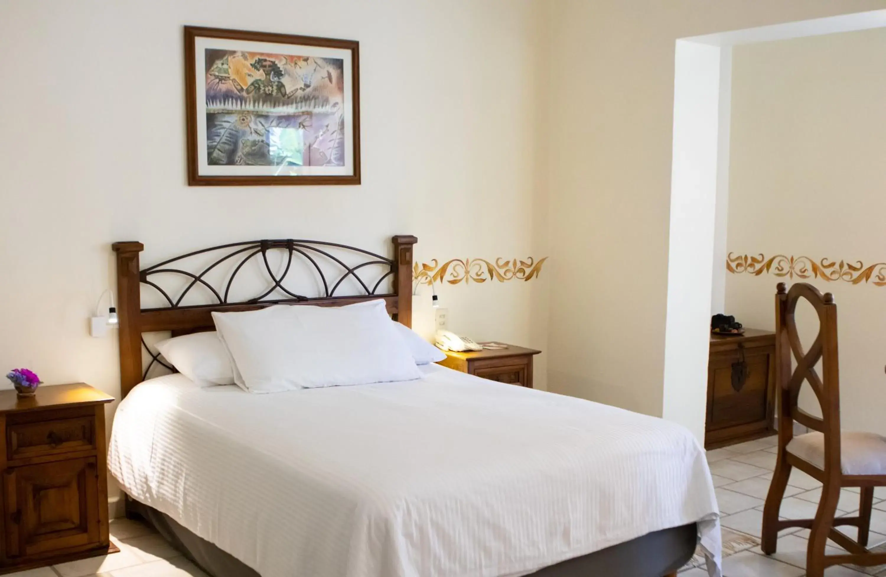 Bed in Casa los Cantaros Hotel Boutique