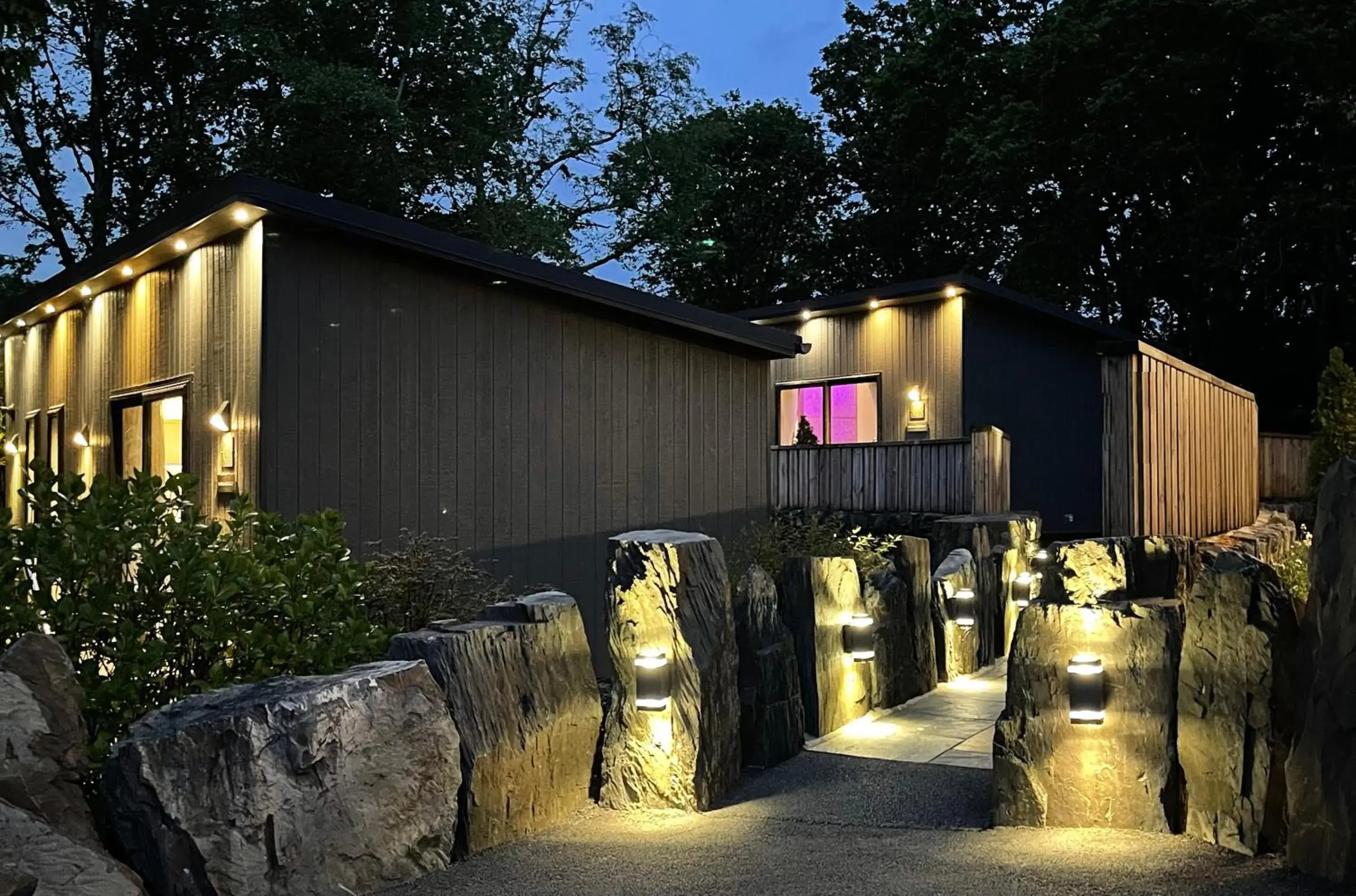 Night, Property Building in Aberdunant Hall Country Hotel