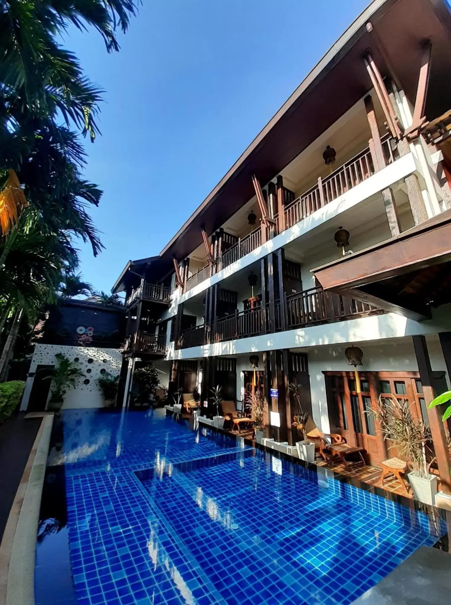 Swimming pool, Property Building in Viang Thapae Resort- SHA Extra Plus