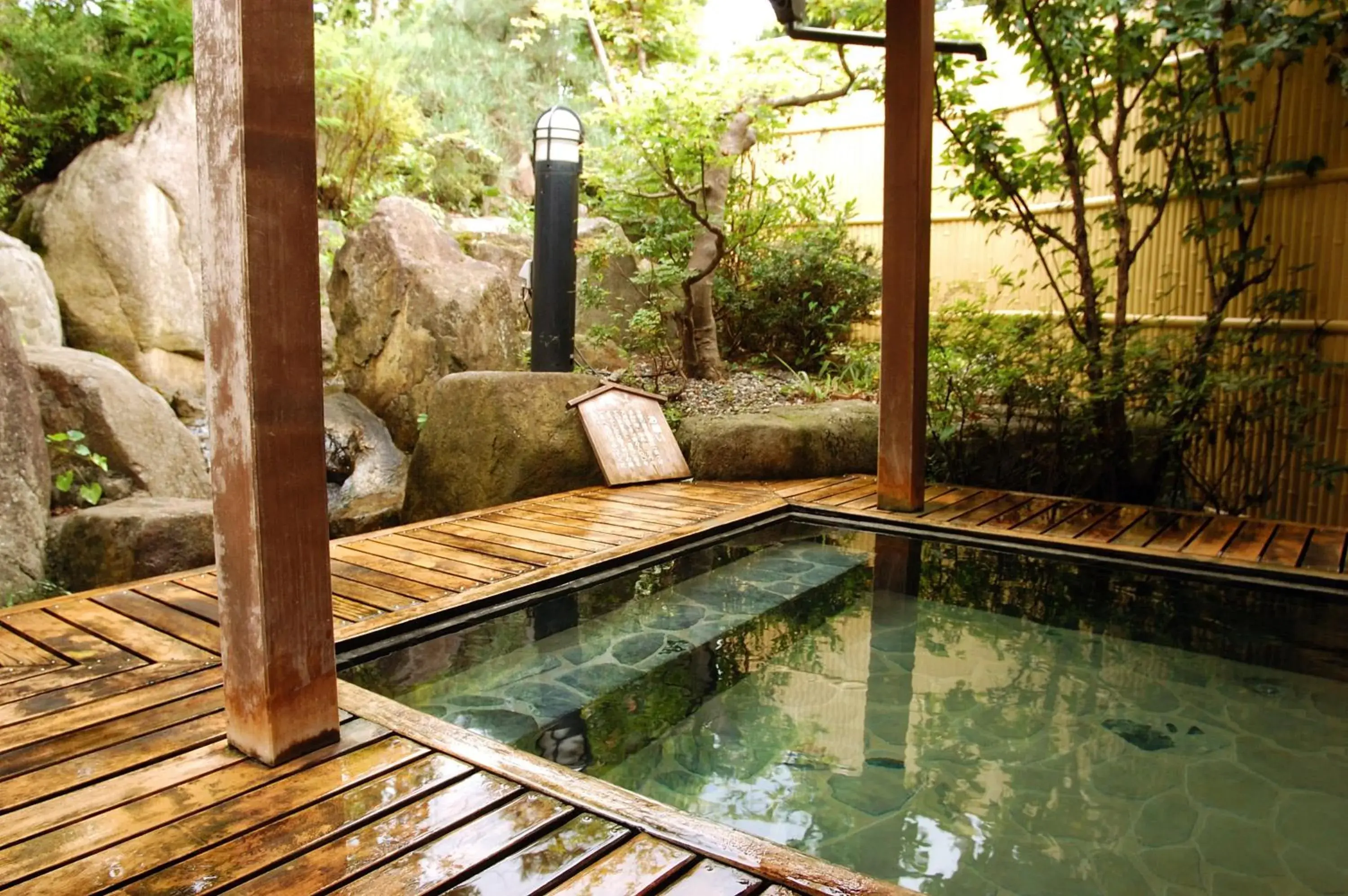 Hot Spring Bath, Swimming Pool in Ryokan Yatsusankan