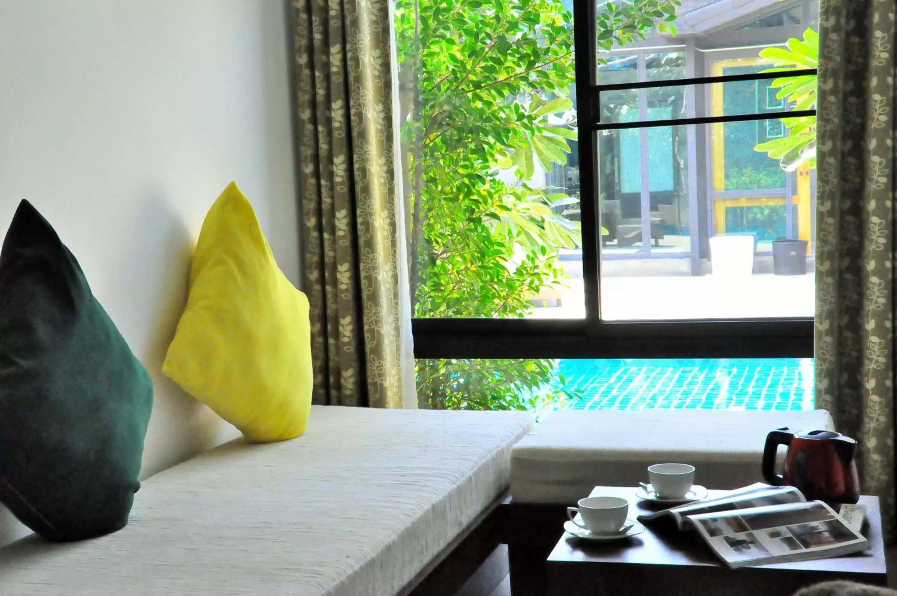 Bedroom, Garden View in Family House Zen Boutique Resort