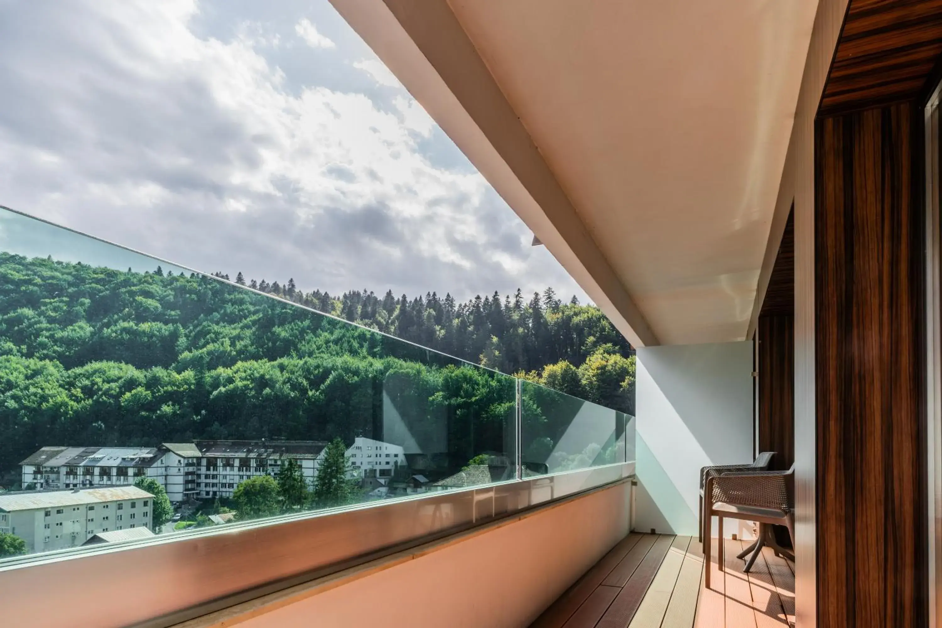 View (from property/room), Balcony/Terrace in International Sinaia
