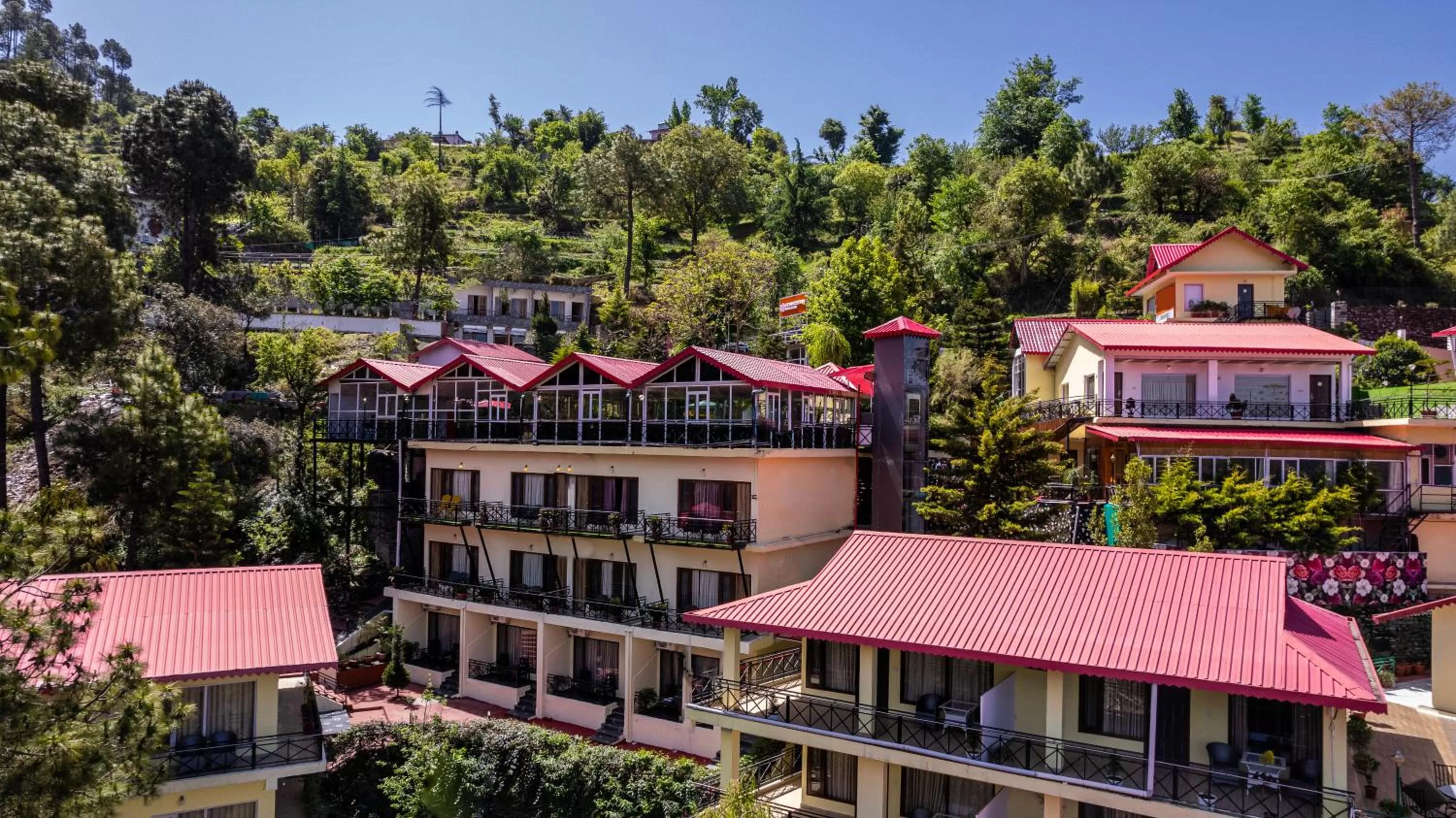 Property building in Country Inn Maple Resort Chail