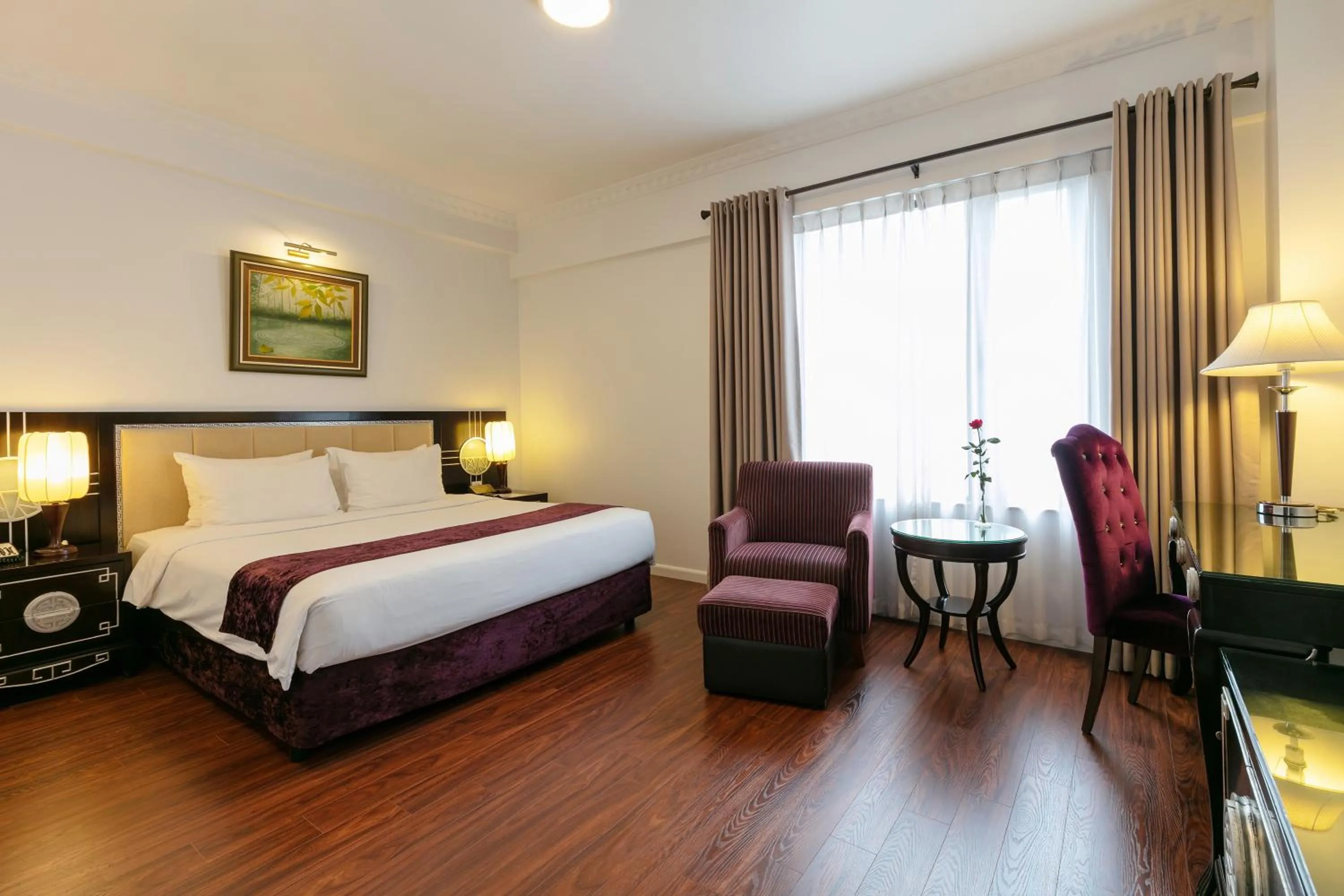 Bed in Flower Garden Hotel