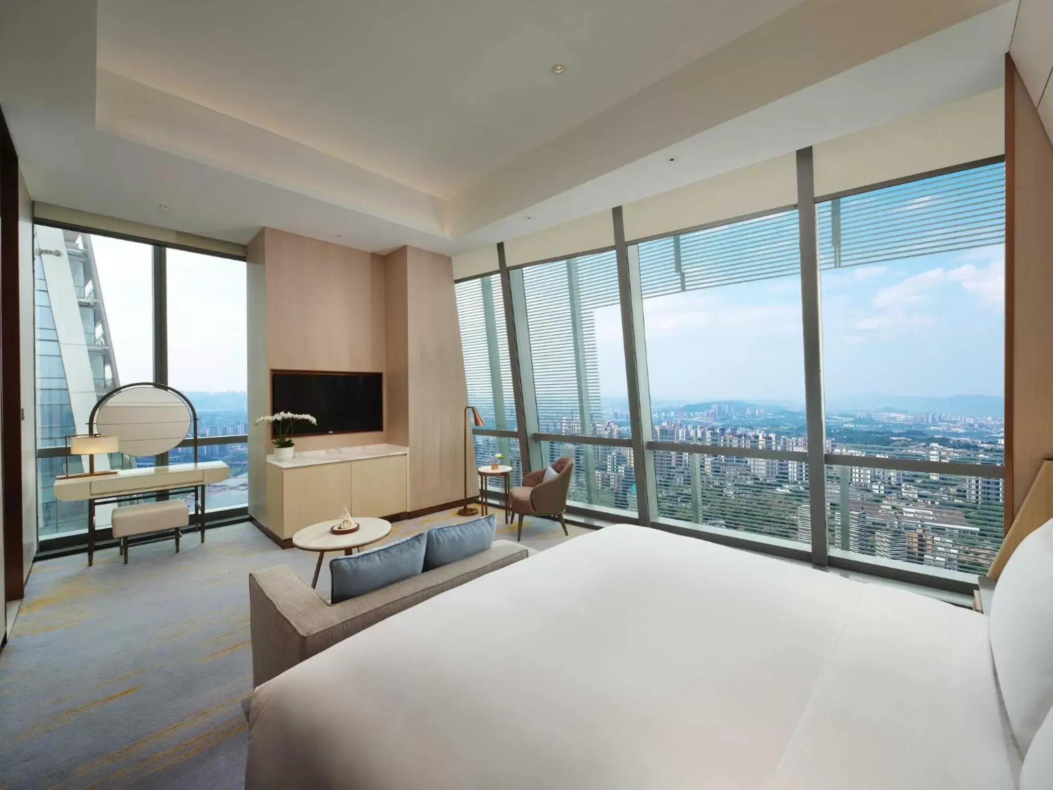 Bedroom in InterContinental Chongqing Raffles City, an IHG Hotel